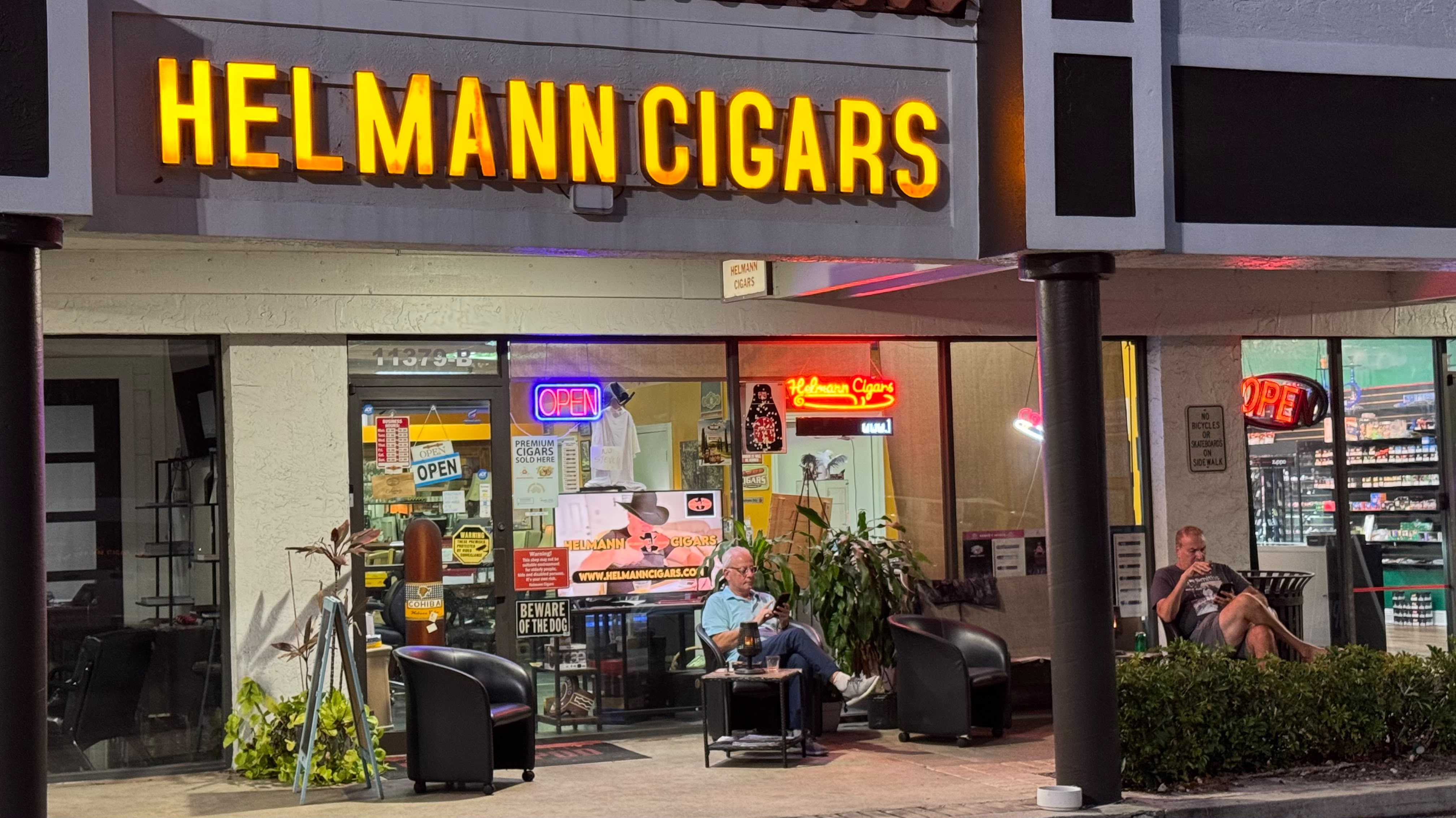 Helmann Cigars storefront in West Boca