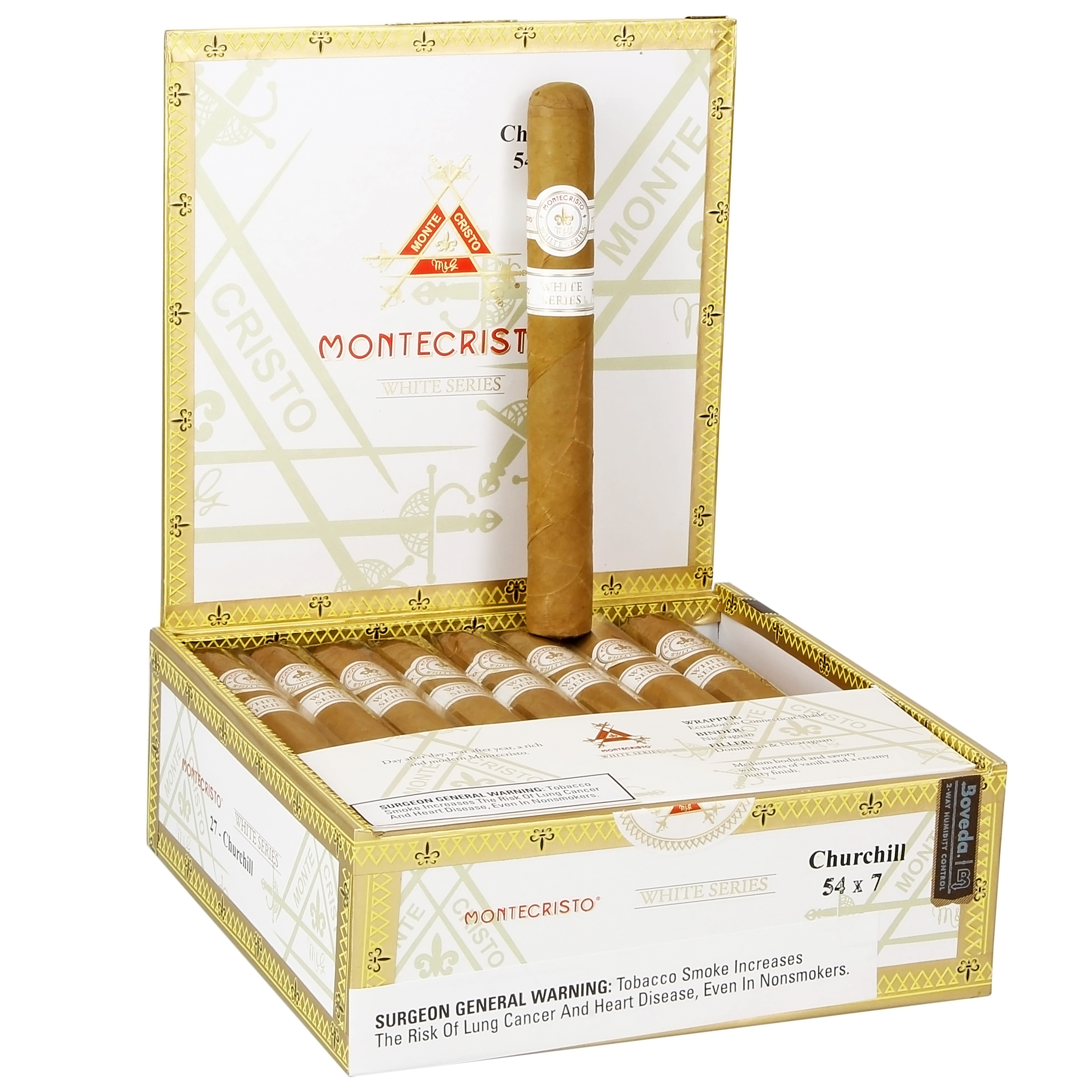 Montecristo White Churchill 54 X 7 — Box Of 27