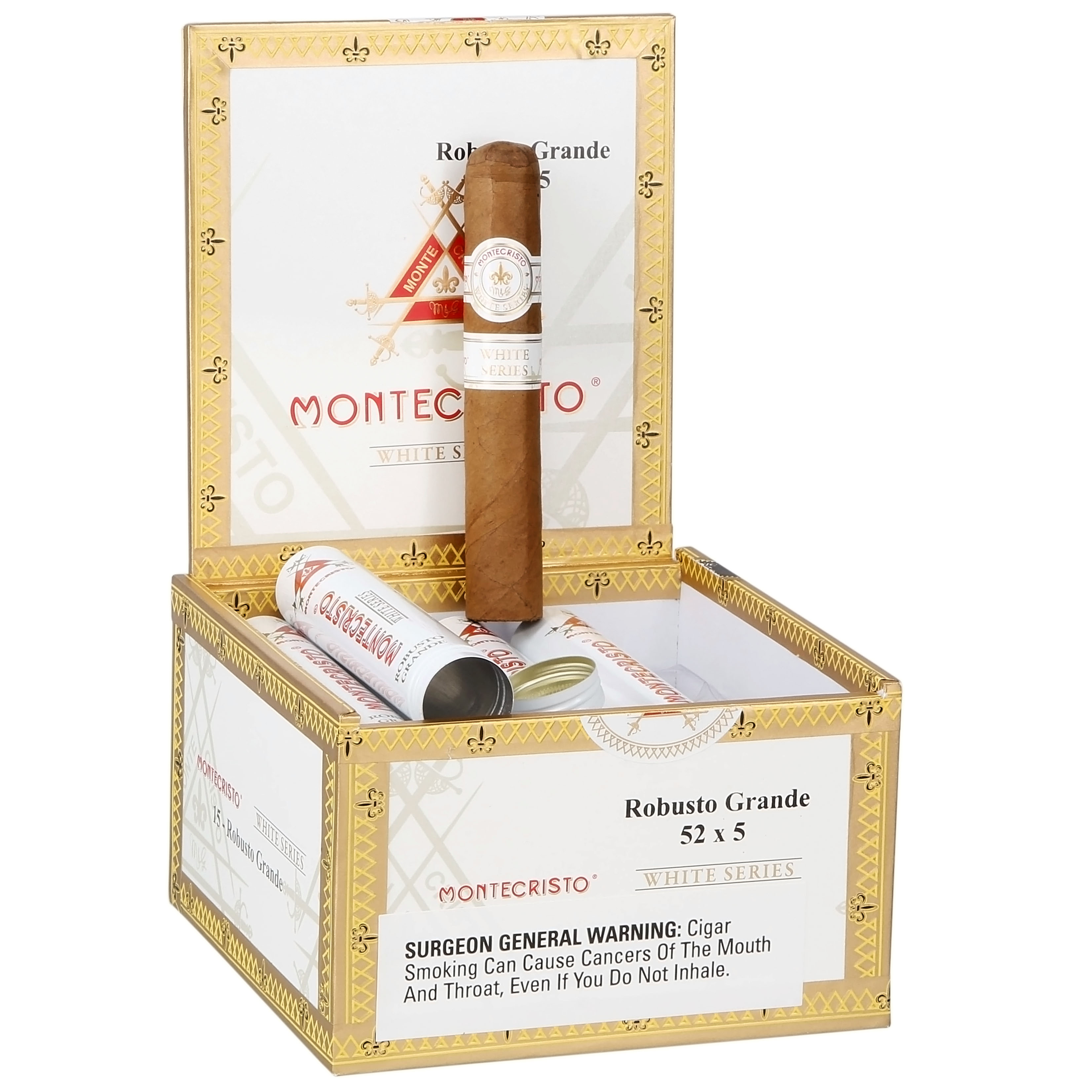 Montecristo White Robusto Grande 52 X 5 — Box Of 15
