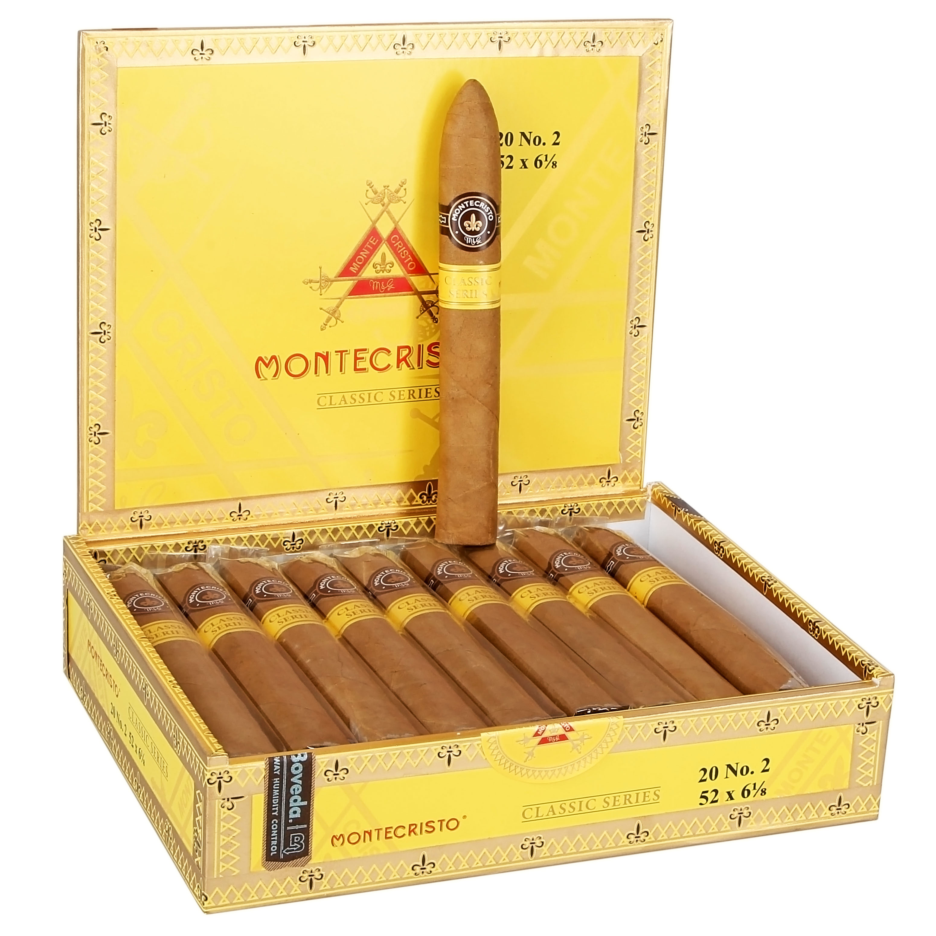 Montecristo Classic Collection No. 2 Bp 52 X 6 1/8 — Box Of 20