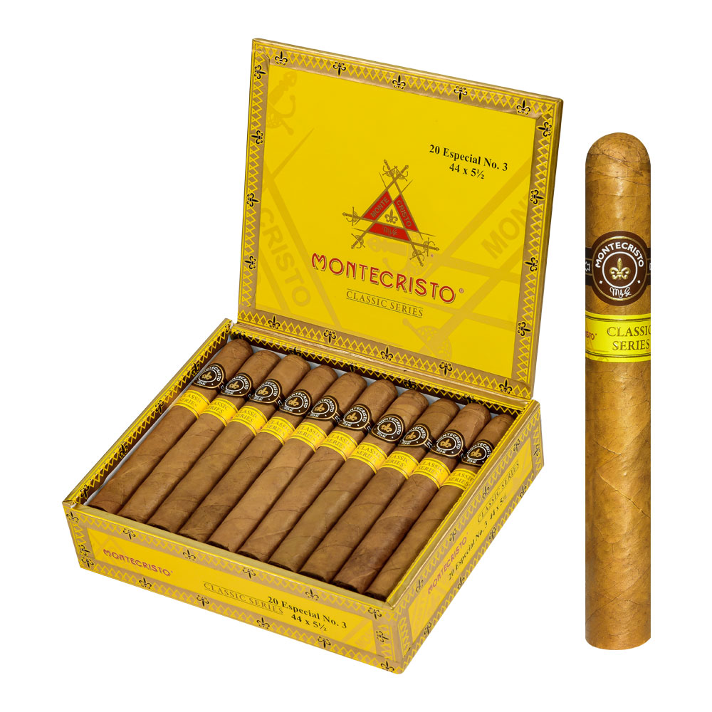 Montecristo Classic Collection Especial No.3 44 X 5 1/2 — Box Of 20
