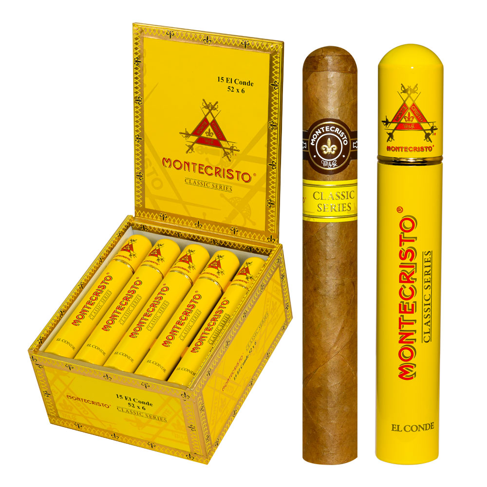 Montecristo Classic Collection El Conde Tube 52 x 6 — Box Of 15