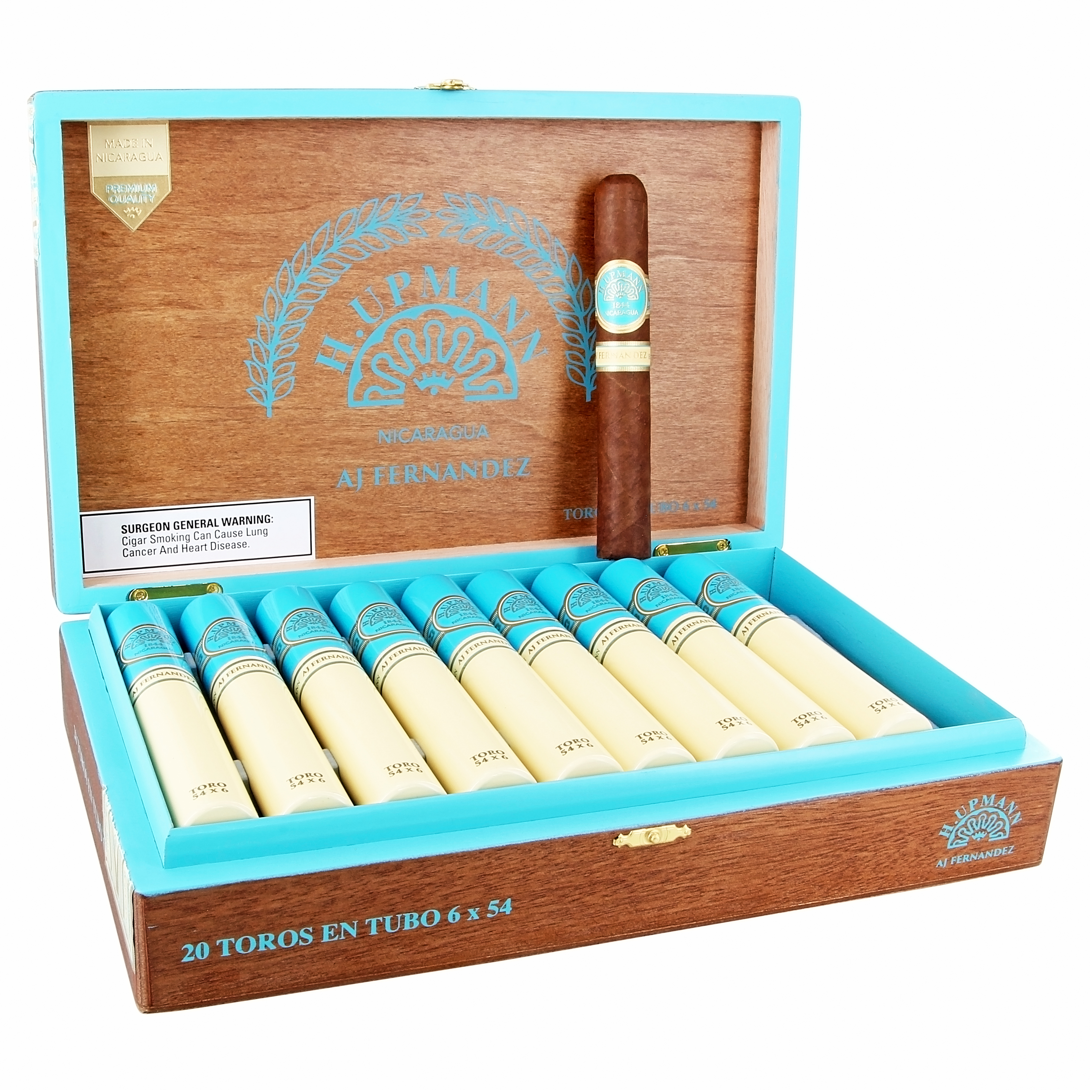 H Upmann By Aj Fernandez Toro Tube 54 X 6 — Box Of 20