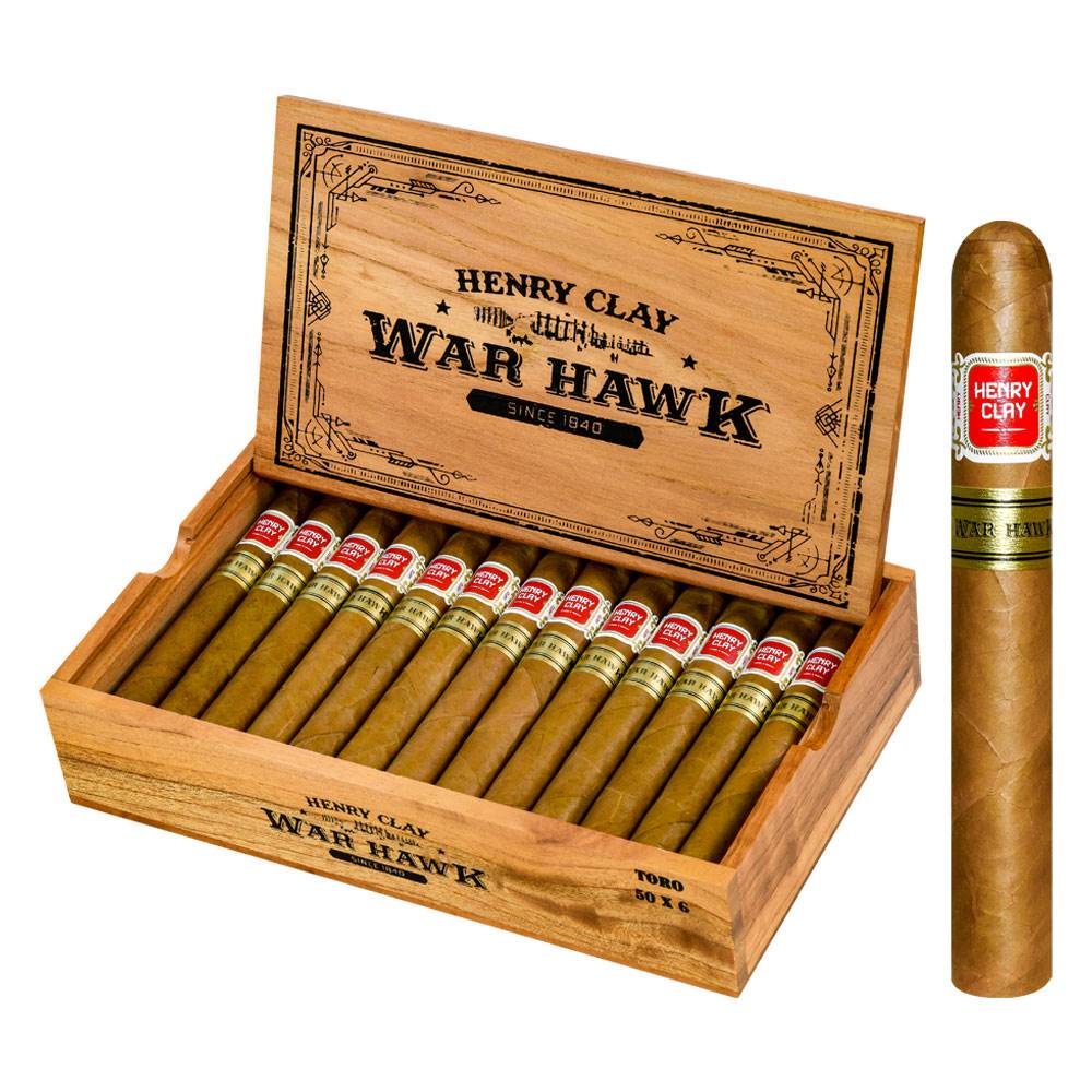 Henry Clay War Hawk Toro 50 X 6 — Box Of 25