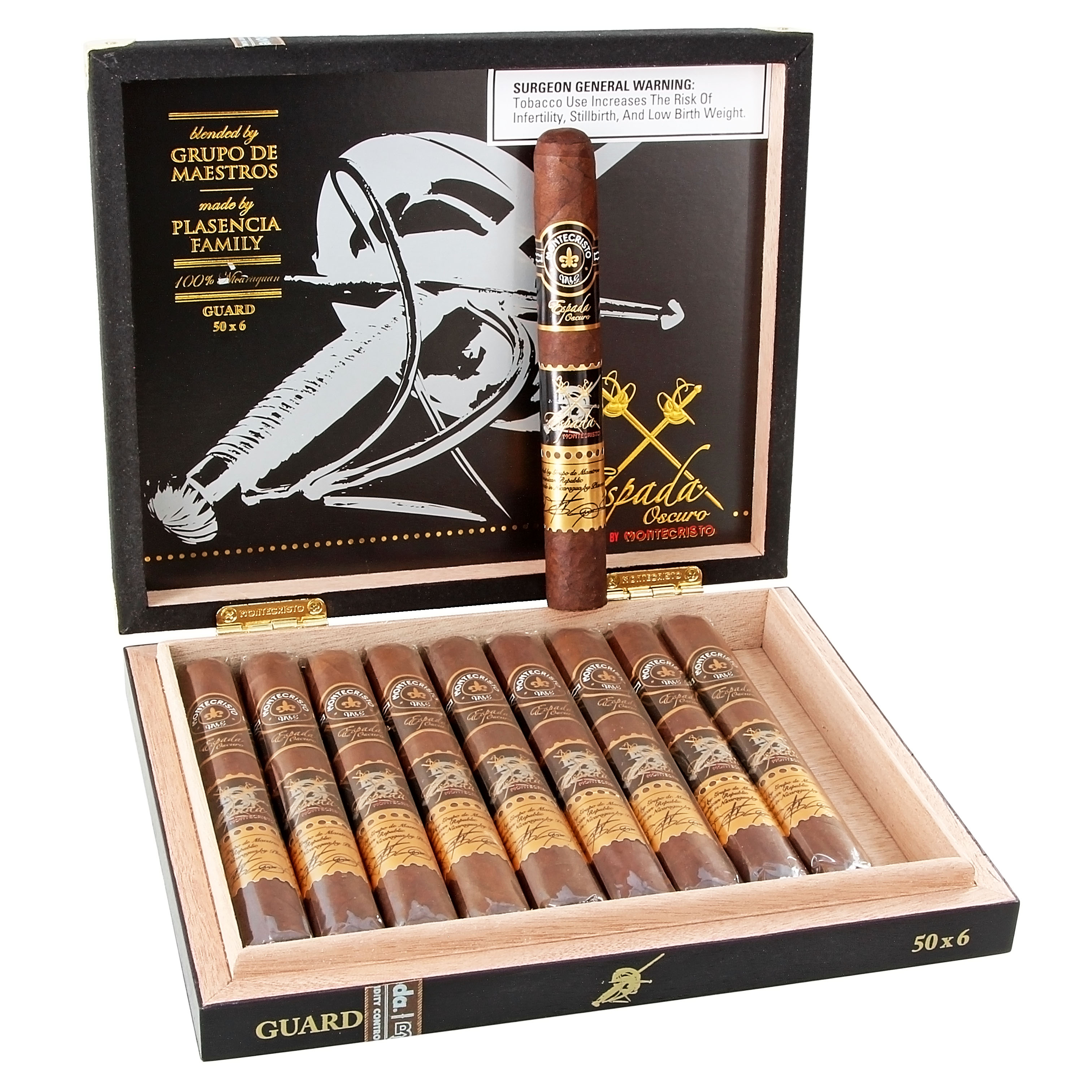 Montecristo Espada Oscuro Guard 50 X 6 — Box Of 10