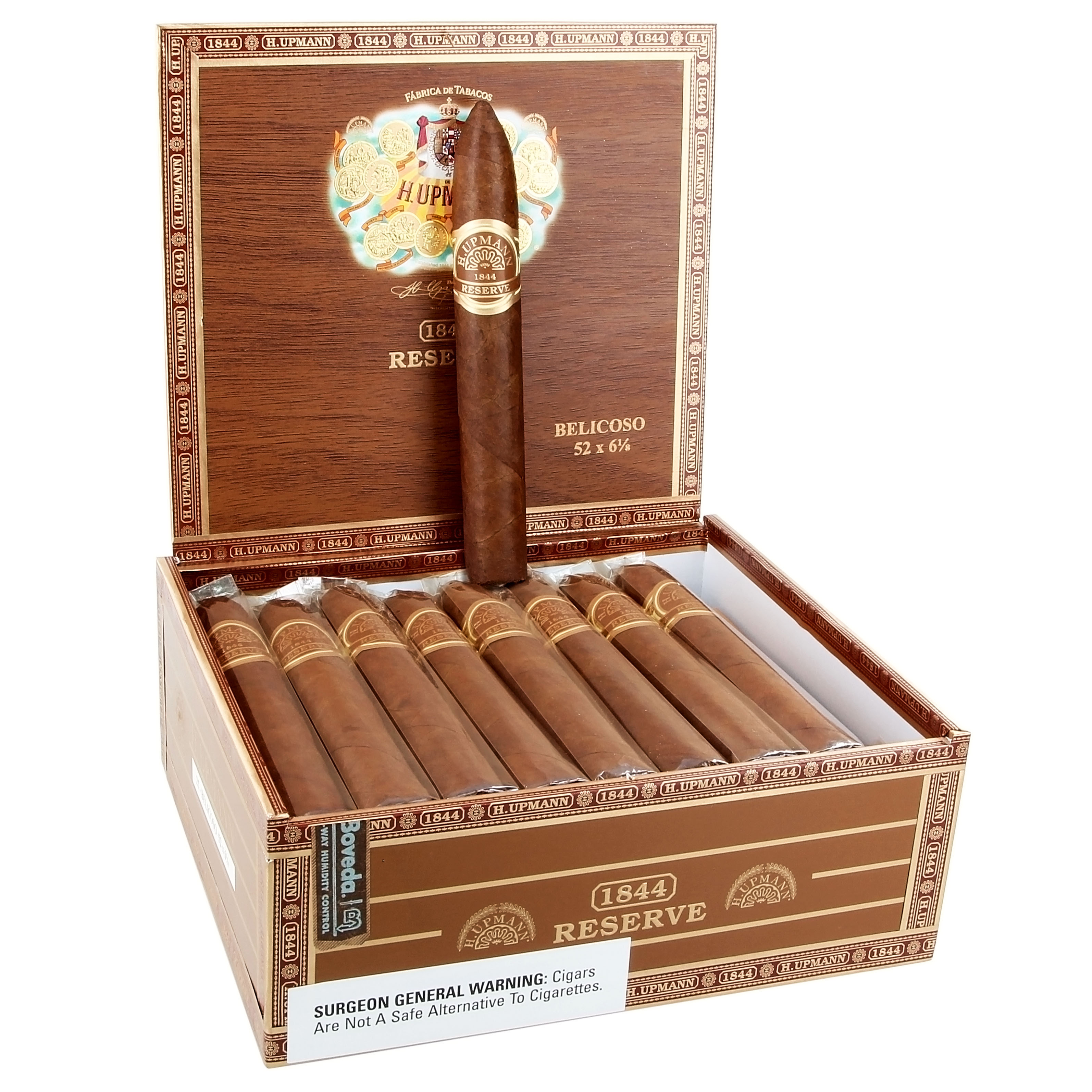 H Upmann 1844 Reserve Belicoso 52 X 6 1/8 — Box Of 25