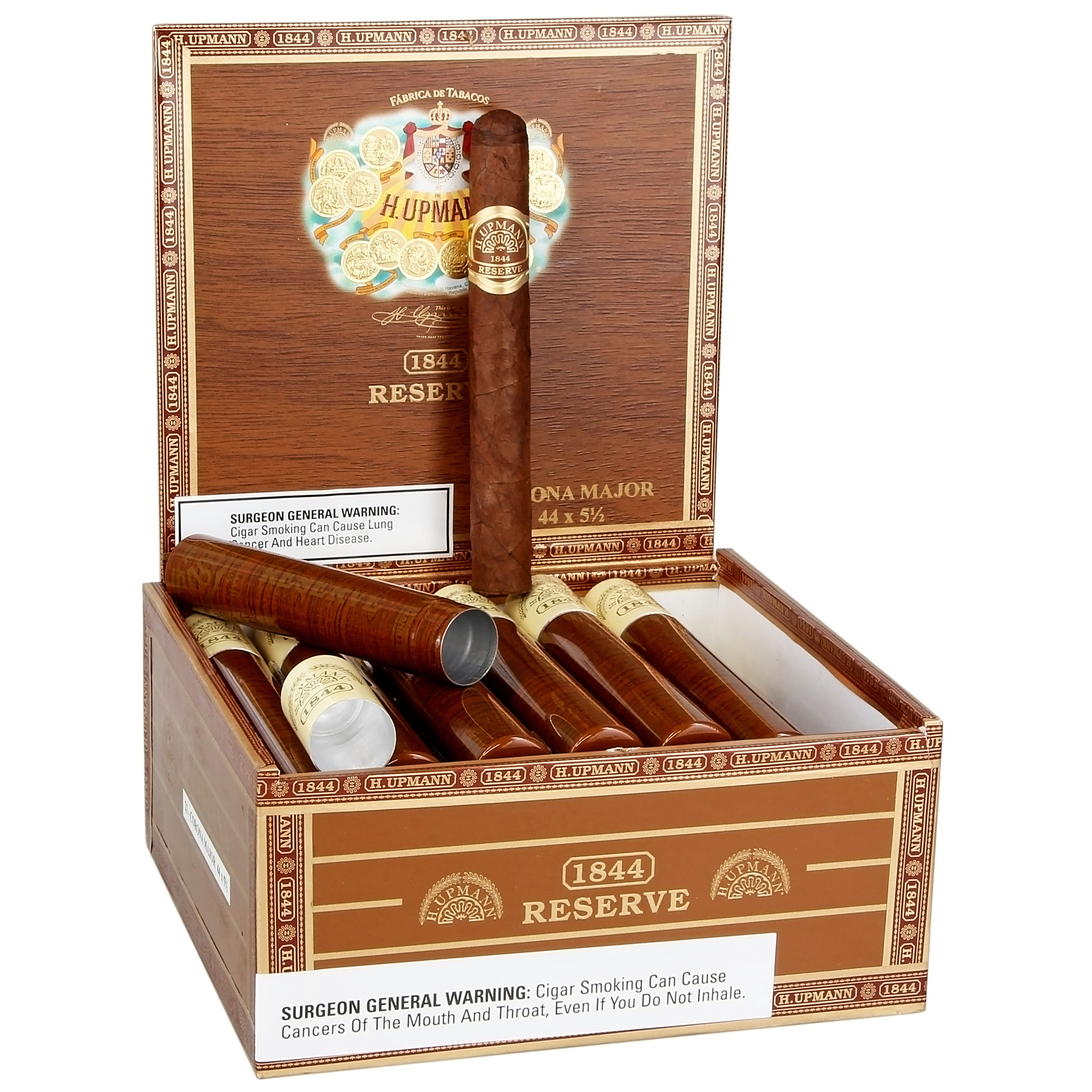 H Upmann 1844 Reserve Corona Major 44 X 5 1/2 — Box Of 21