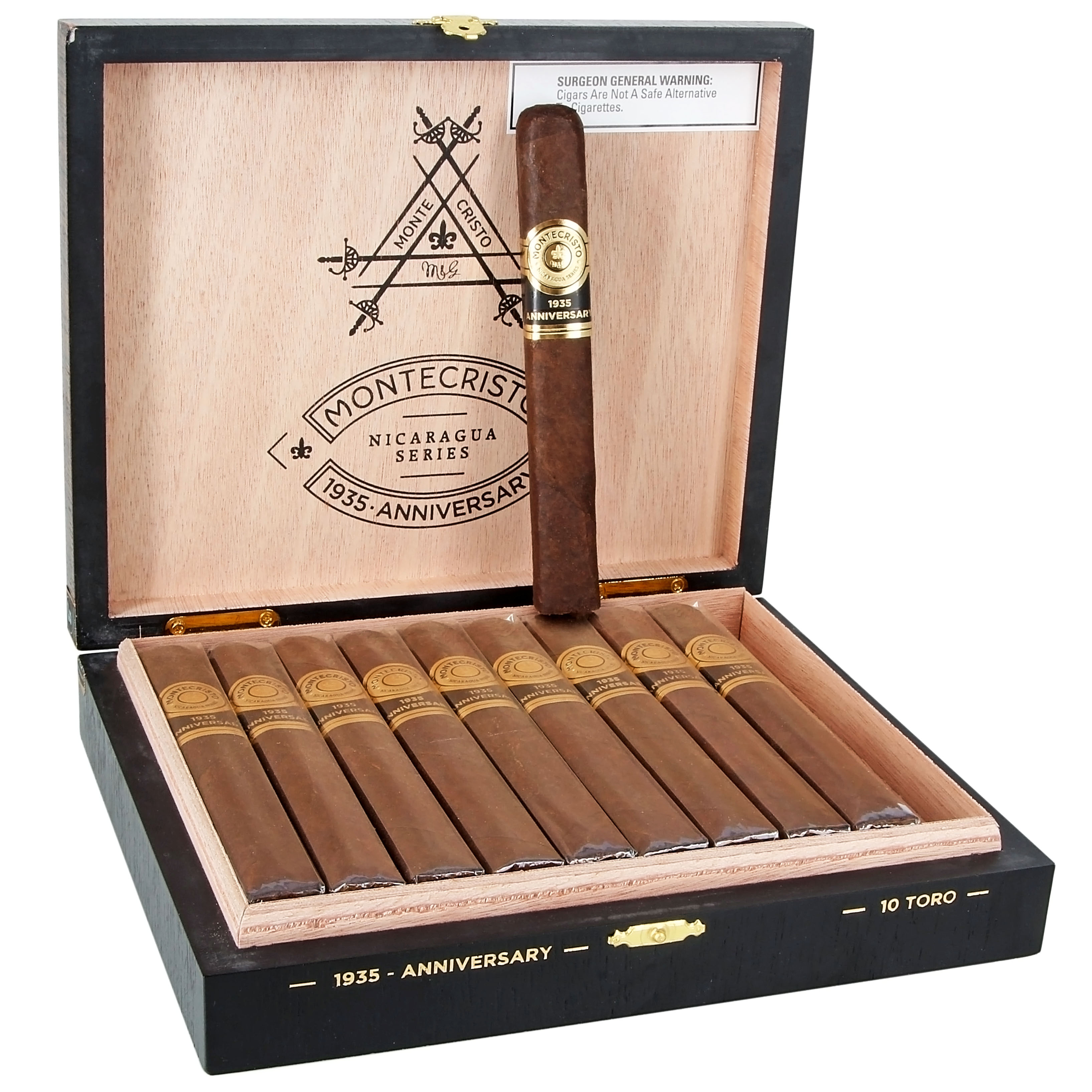 Montecristo 1935 Anniversary Toro 54 X 6 — Box Of 10