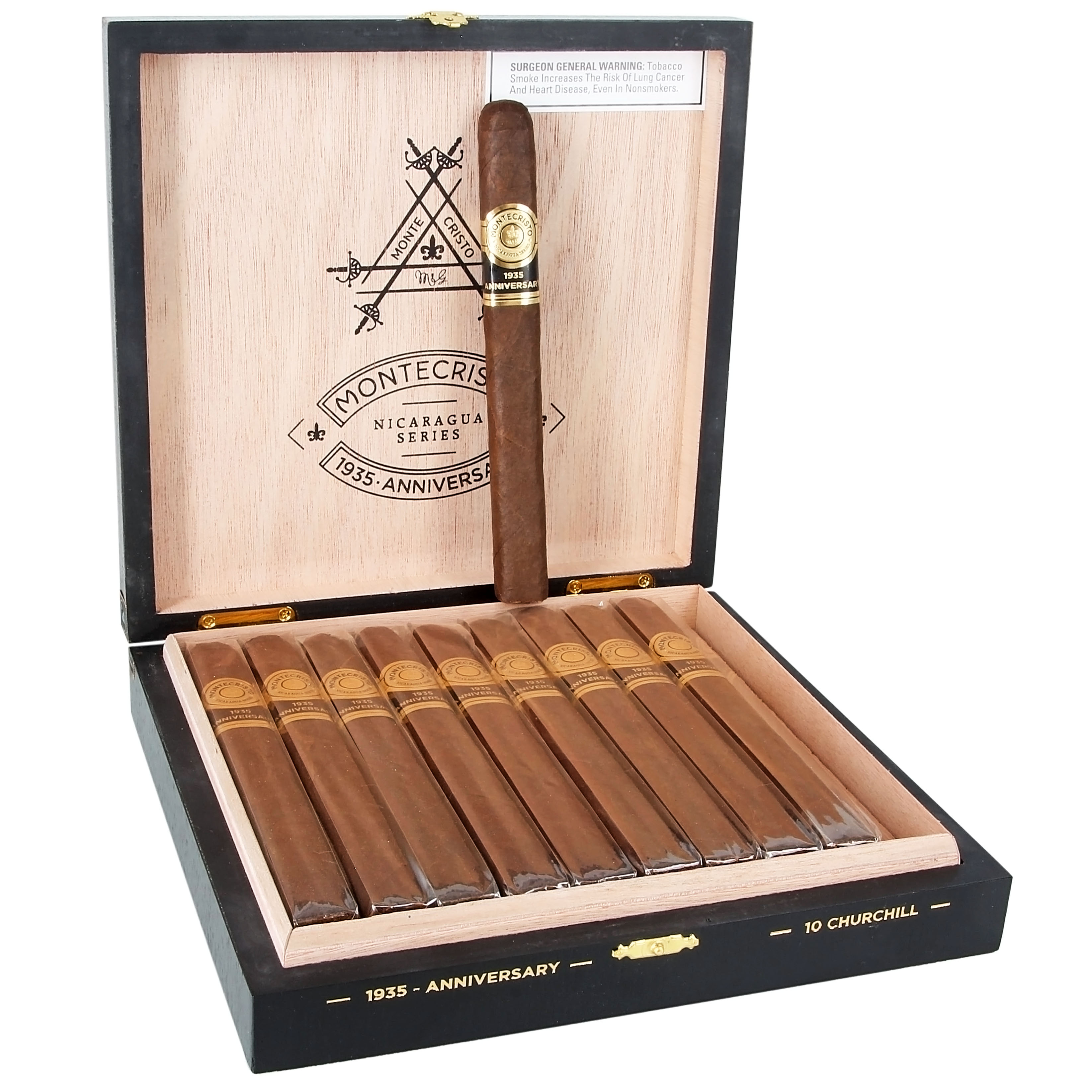 Montecristo 1935 Anniversary Churchill 52 X 7 — Box Of 10