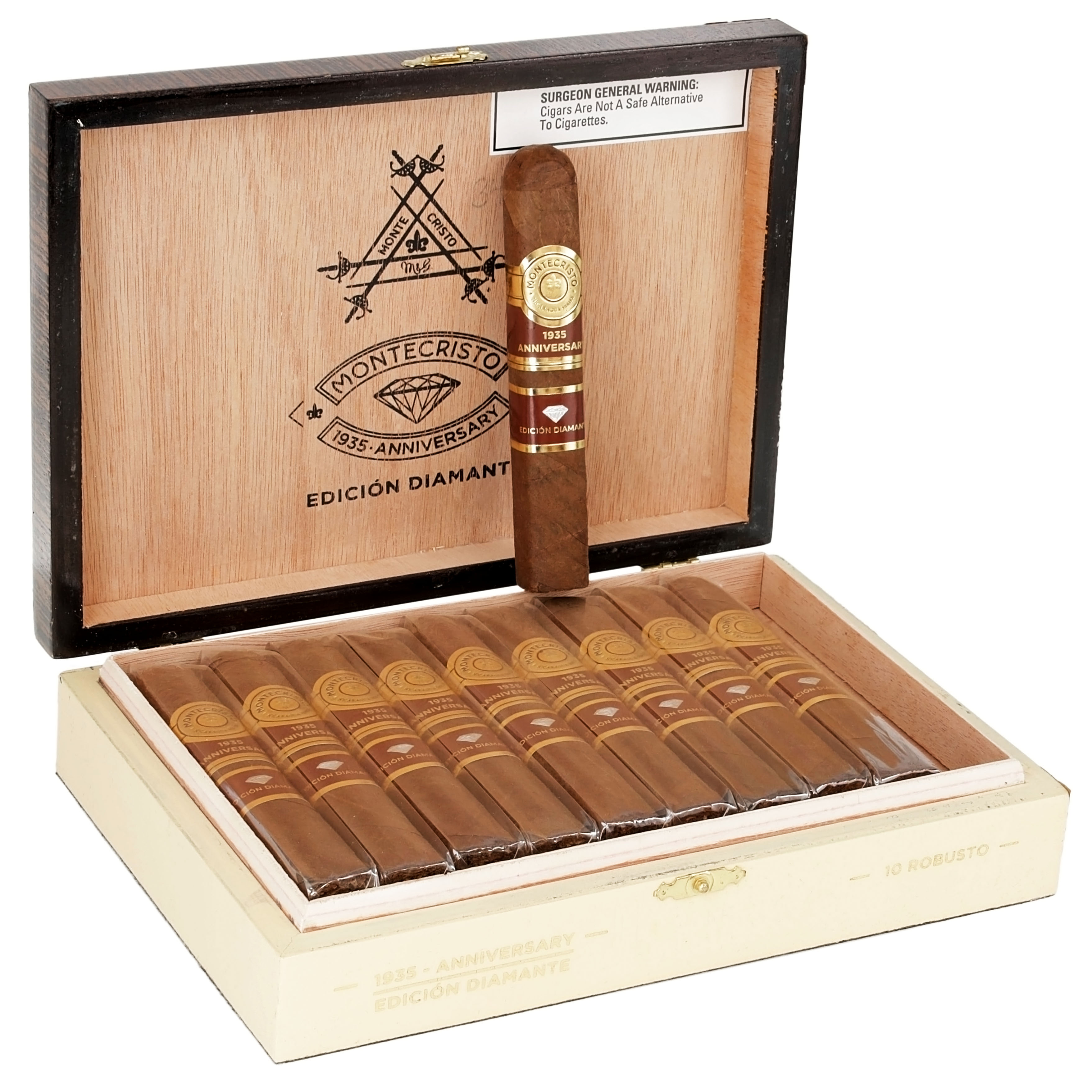 Montecristo 1935 Anniversary Edicion Diamante Robusto 54 X 5 — Box Of 10