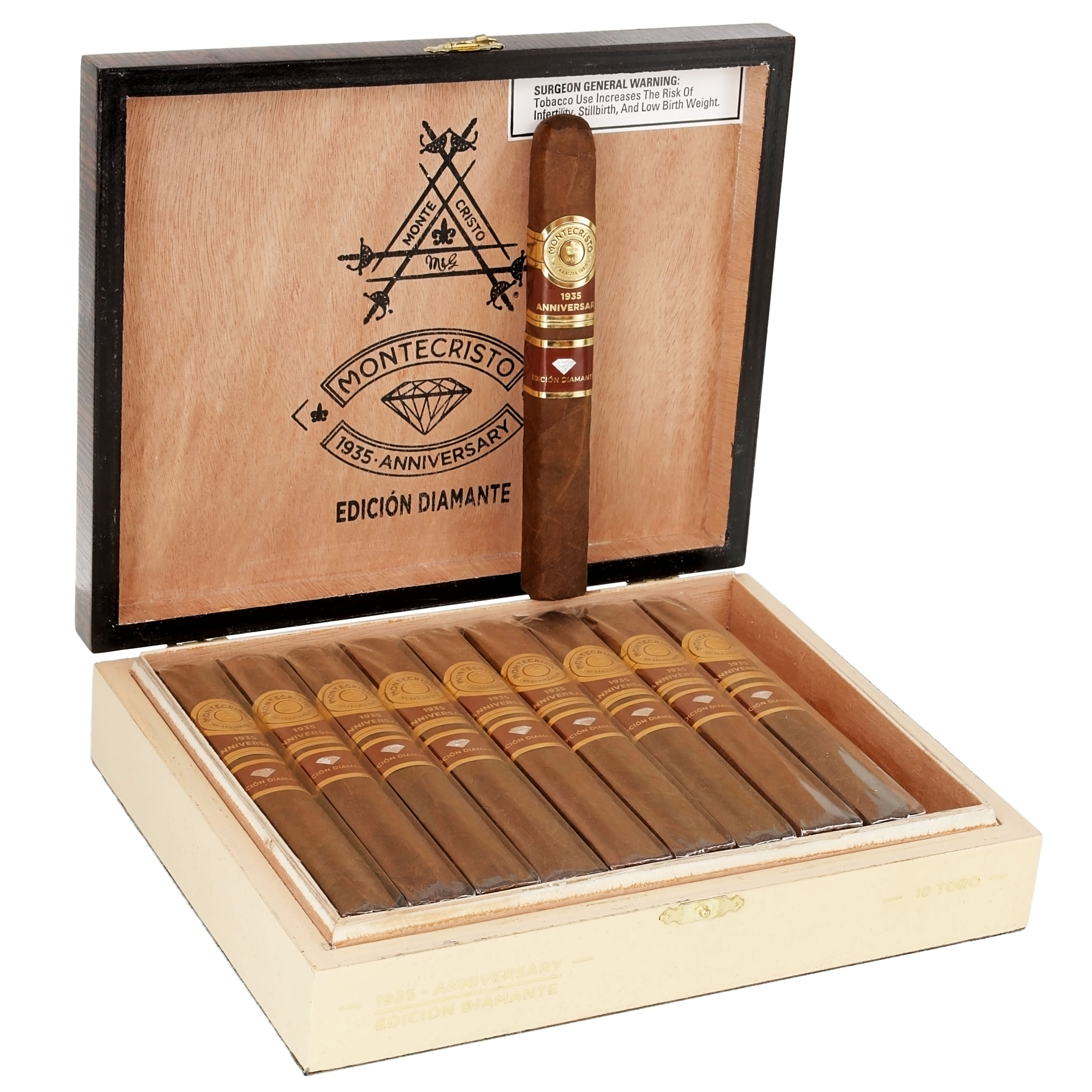 Montecristo 1935 Anniversary Edicion Diamante Toro 55 x 6 — Box Of 10