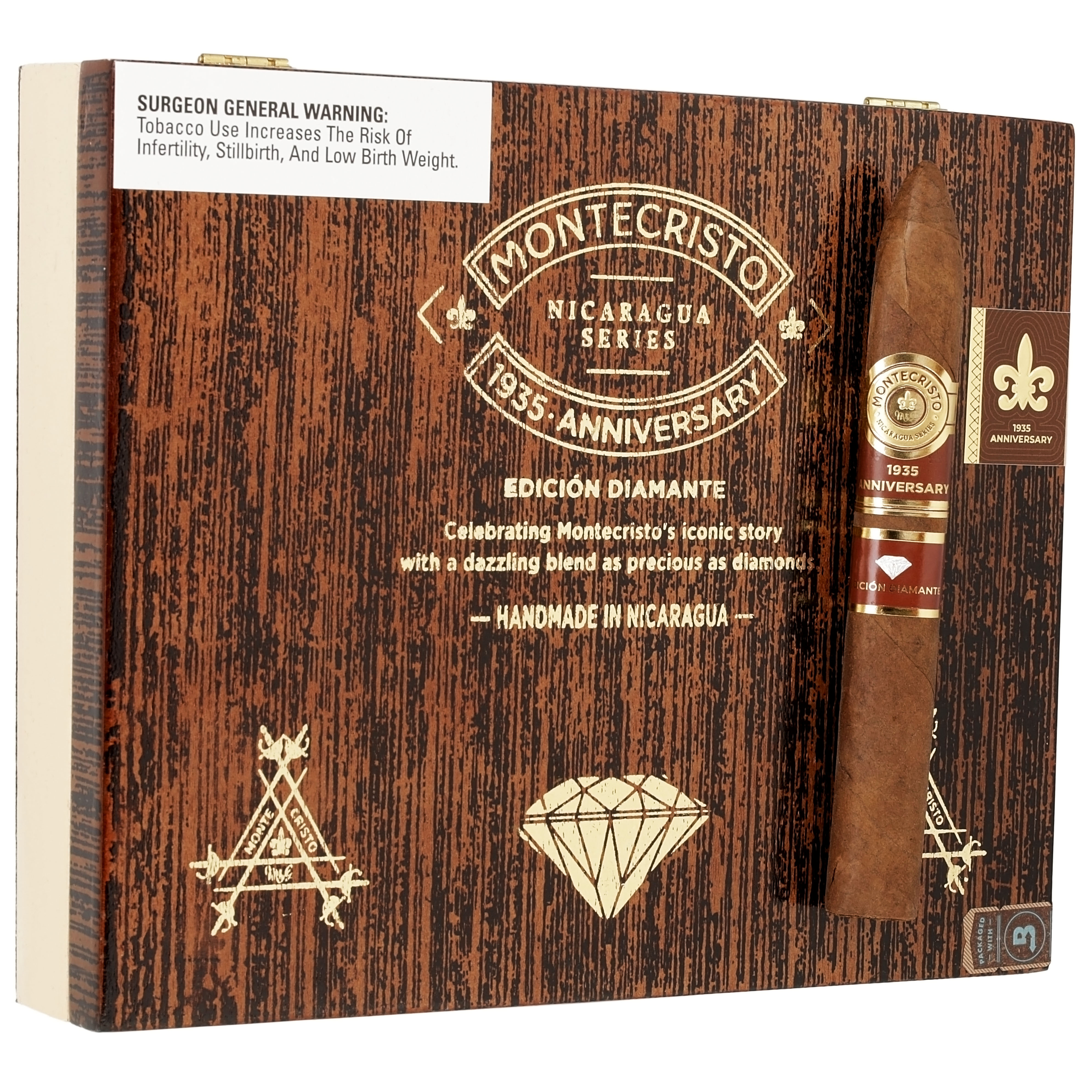 Montecristo 1935 Anniversary Edicion Diamante No. 2 56 X 6 1/2 — Box Of 10