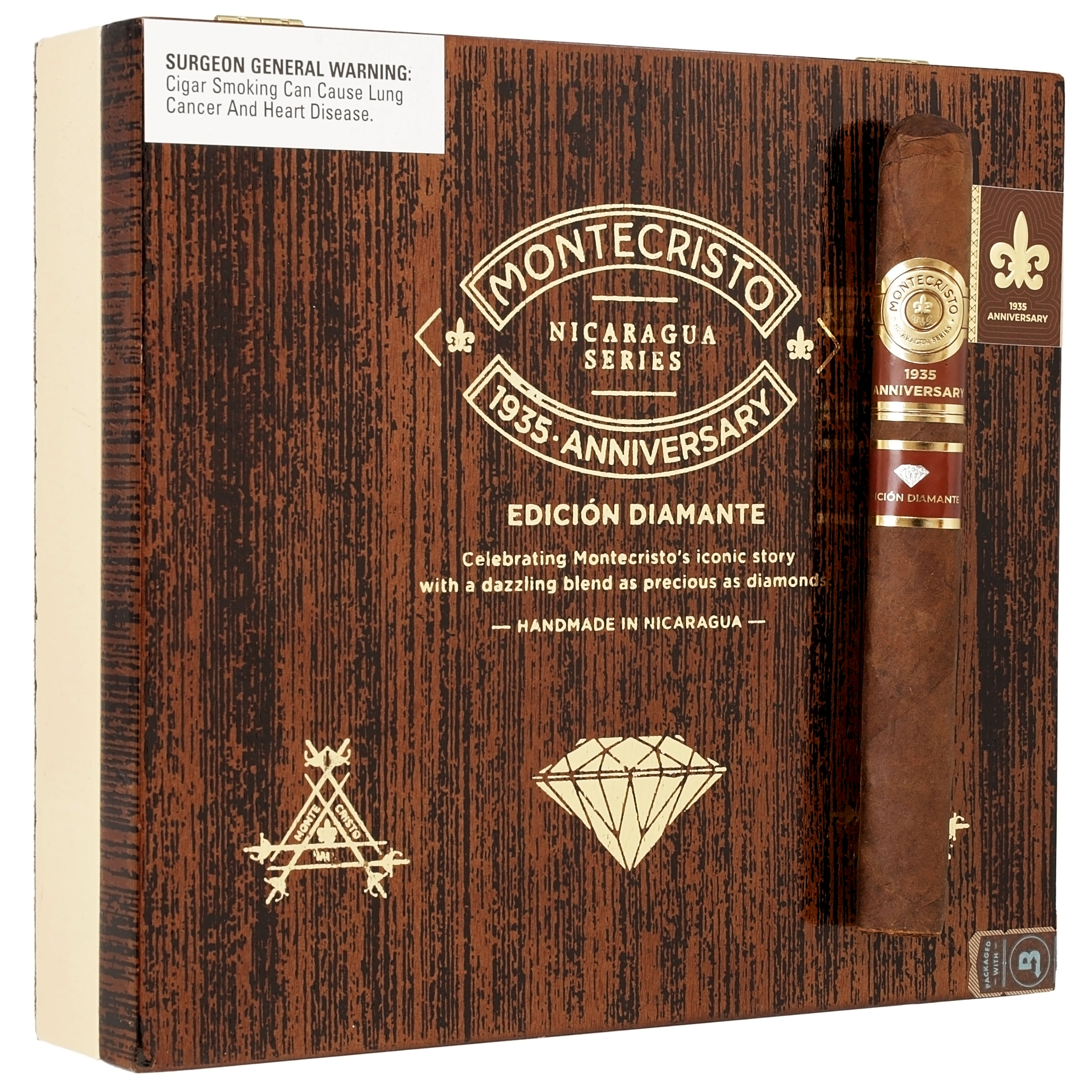 Montecristo 1935 Anniversary Edicion Diamante Churchill 54 X 7 — Box Of 10