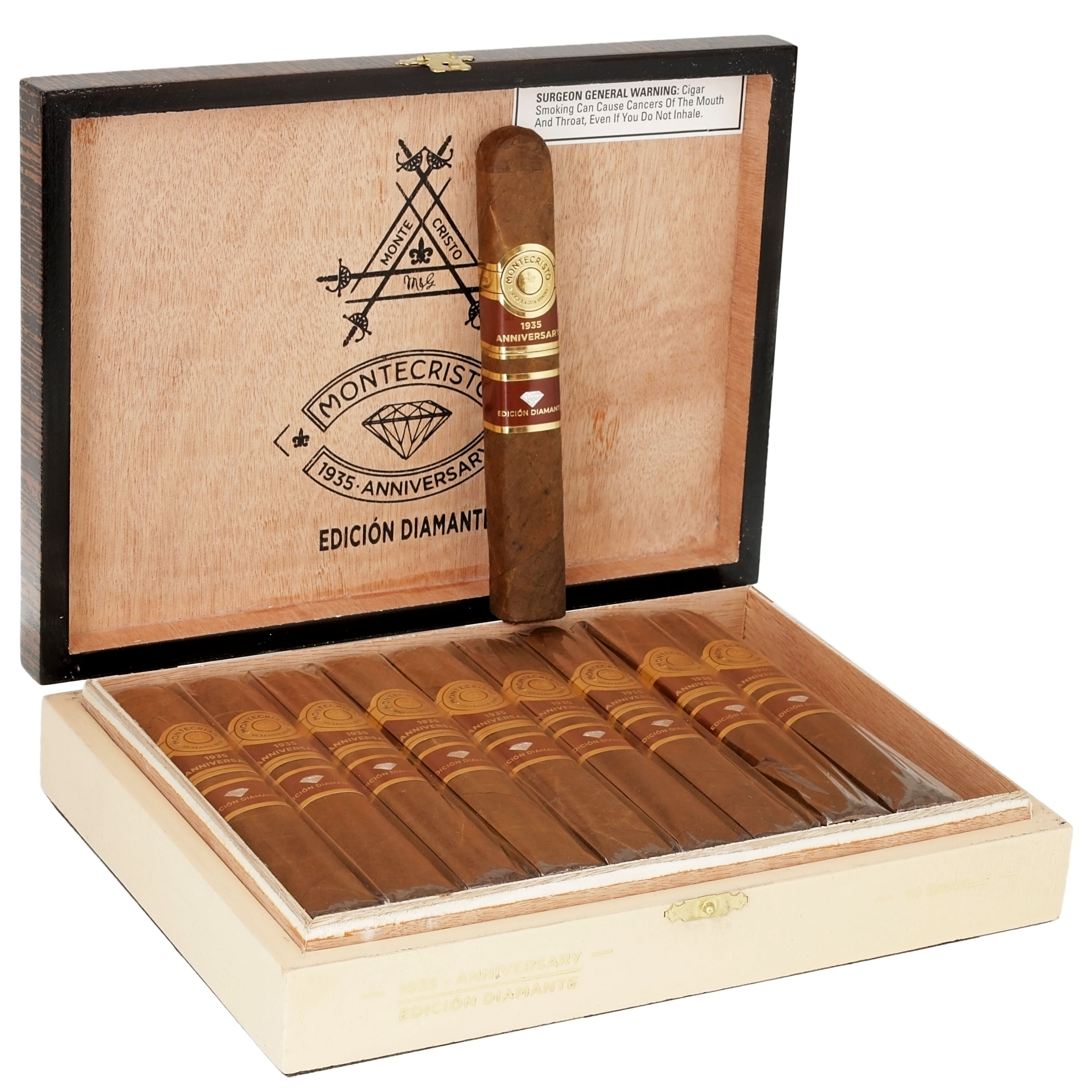 Montecristo 1935 Anniversary Edicion Diamante Grande 60 x 6 — Box Of 10