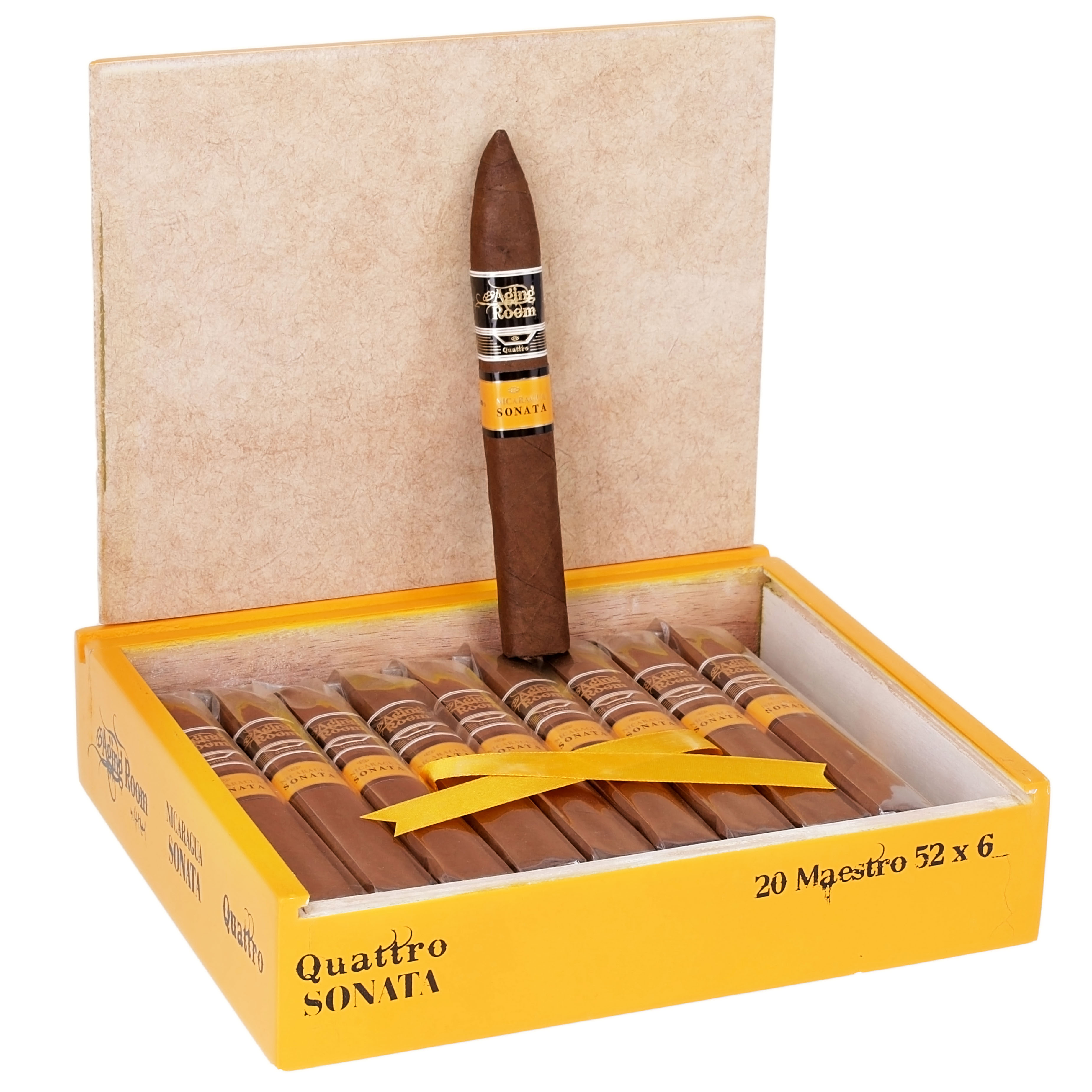 Aging Room Quattro Nicaragua Sonata Maestro 52 x 6 — Box Of 20