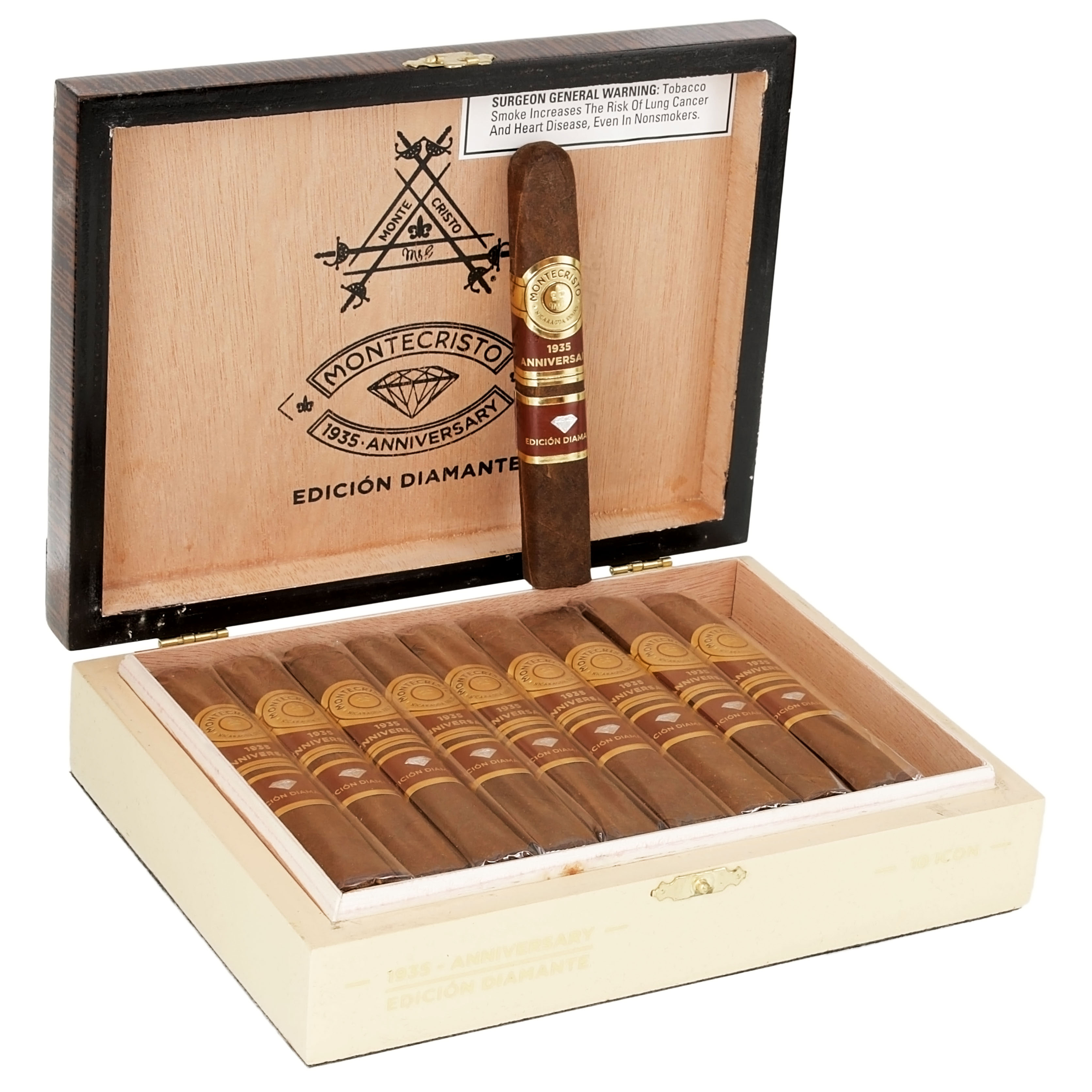 Montecristo 1935 Anniversary Edicion Diamante Icon 48 X 4 3/4 — Box Of 10