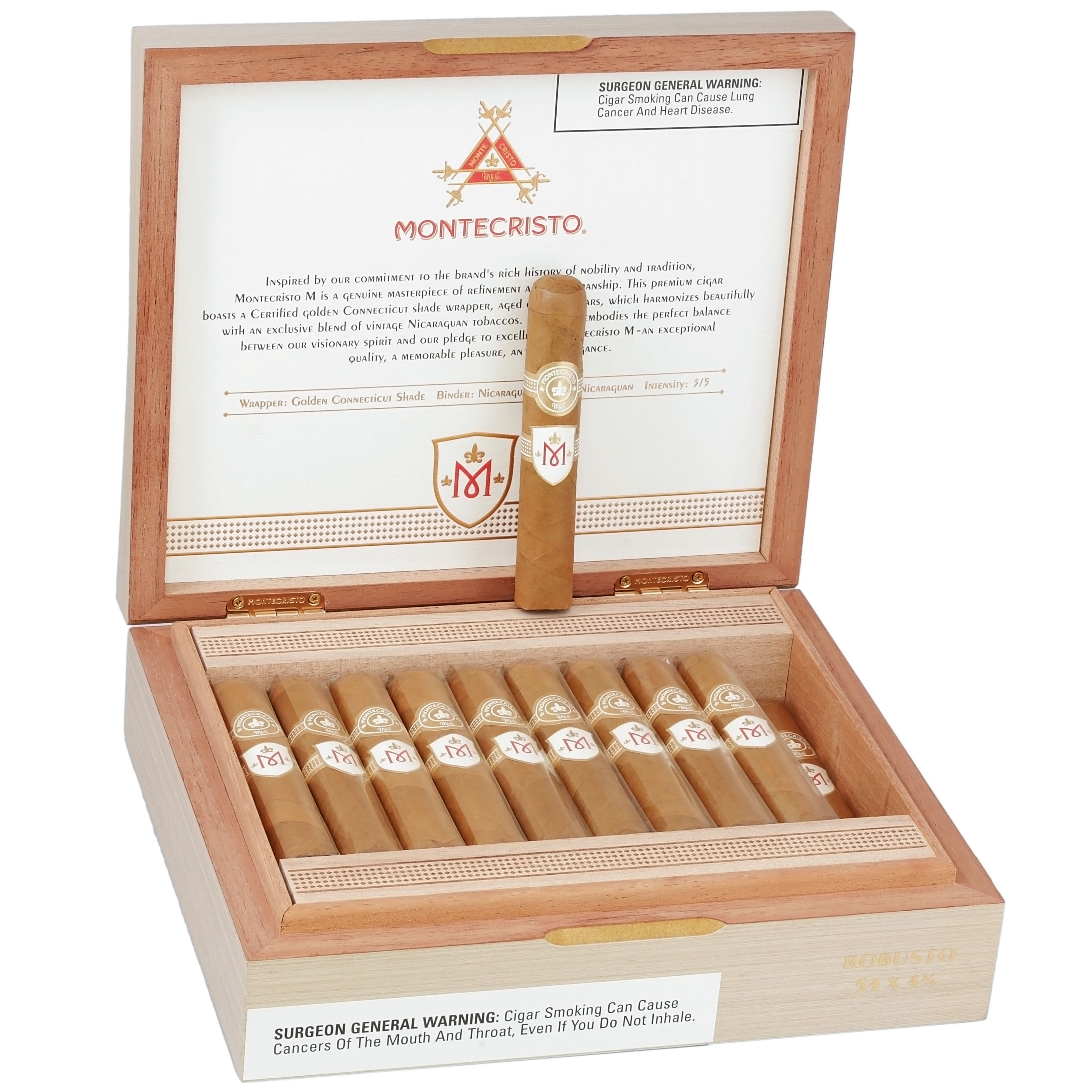 Montecristo M Robusto 54 X 4 3/4 — Box Of 20