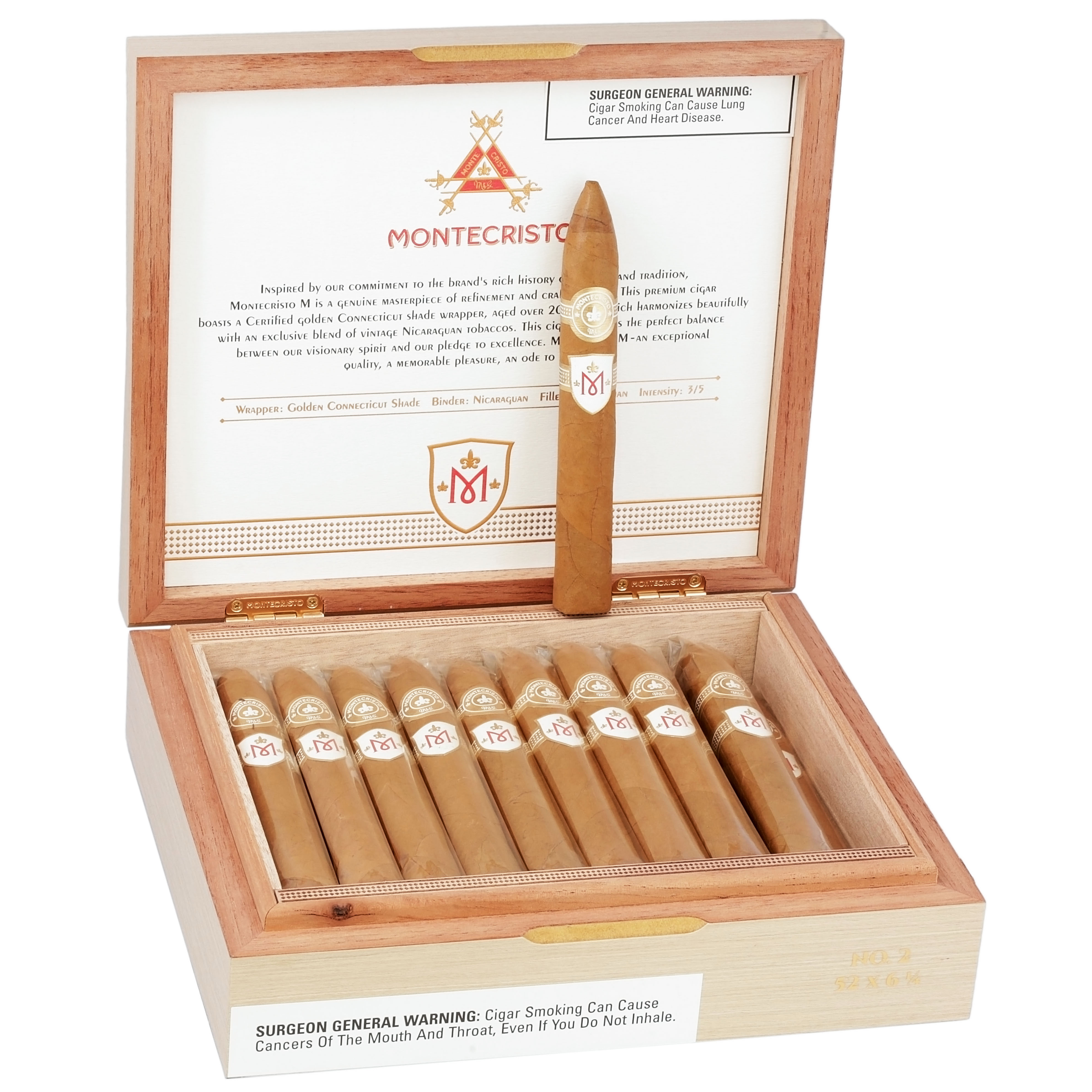 Montecristo M No.2 52 X 6 1/2 — Box Of 20