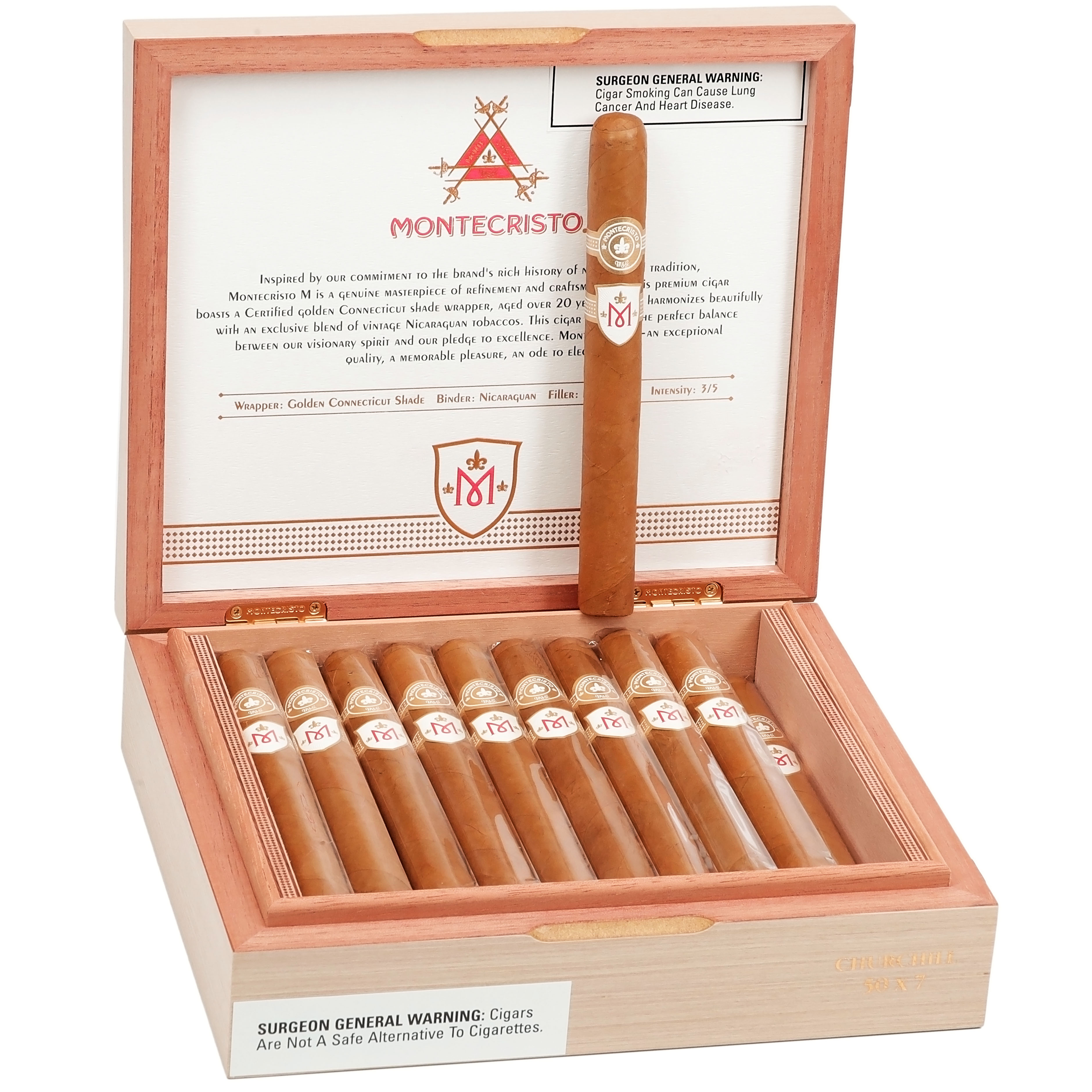 Montecristo M Churchill 50 X 7 — Box Of 20