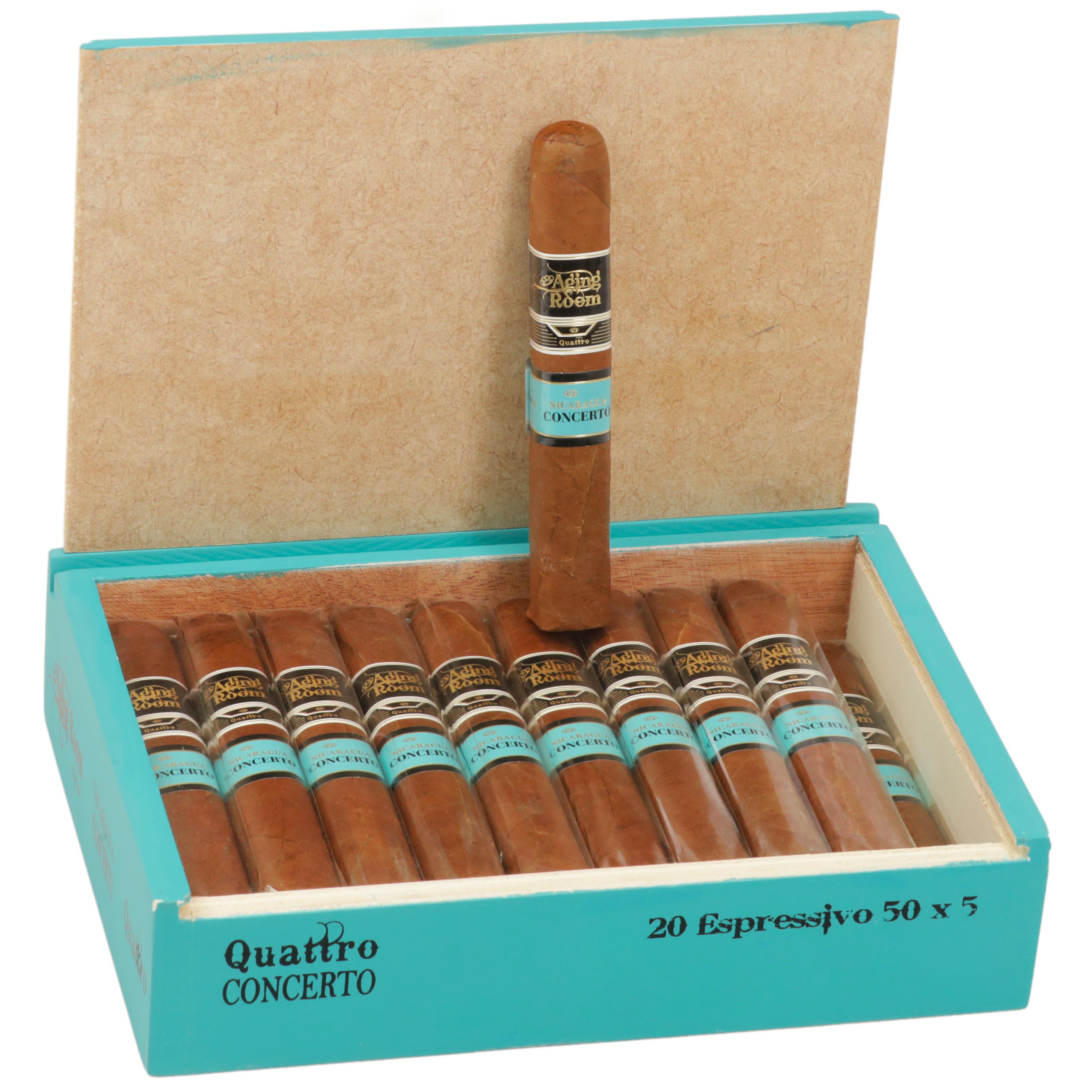 Aging Room Quattro Nicaragua Concerto Espressivo 50 X 5 — Box Of 20