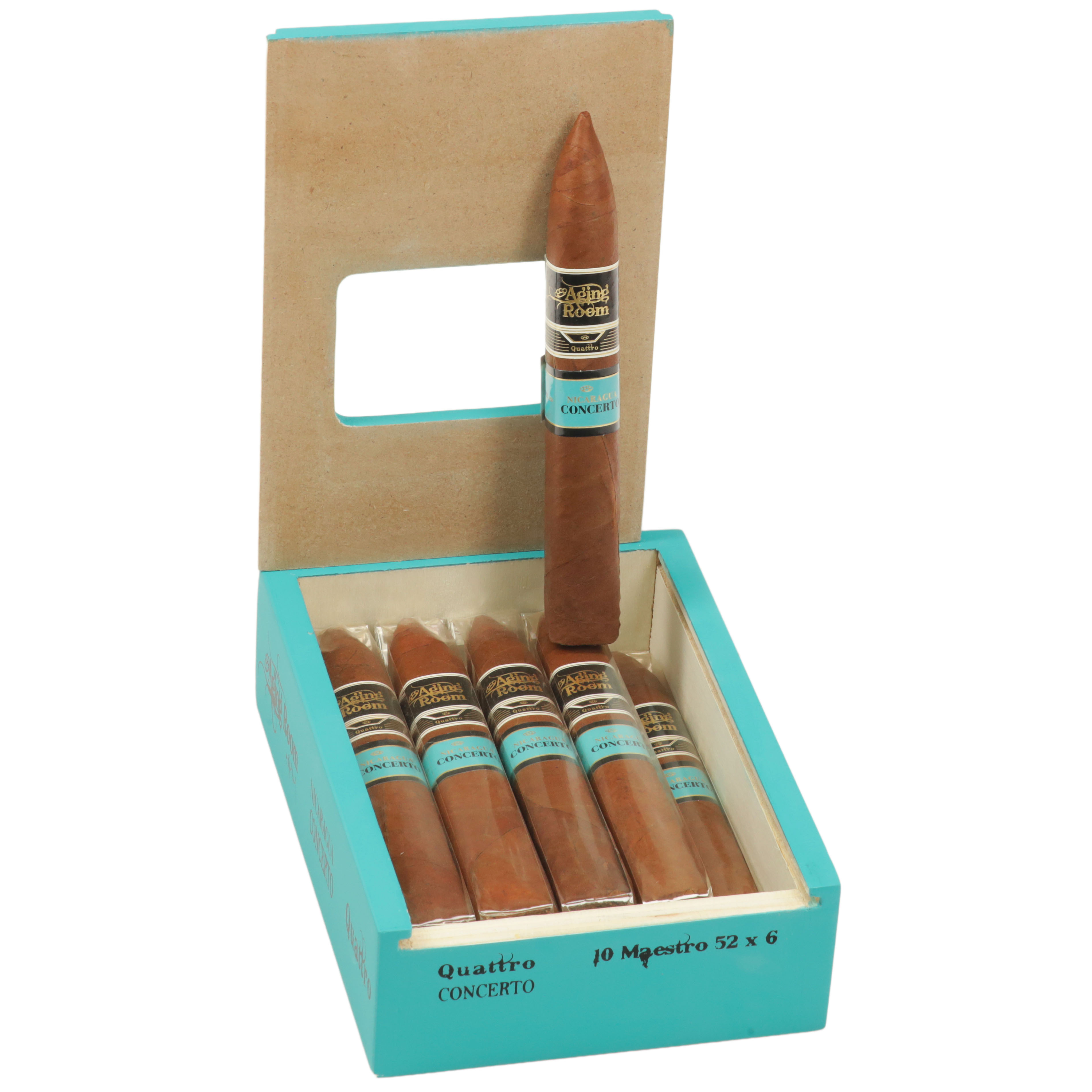 Aging Room Quattro Nicaragua Concerto Maestro 52 x 6 — Box Of 10