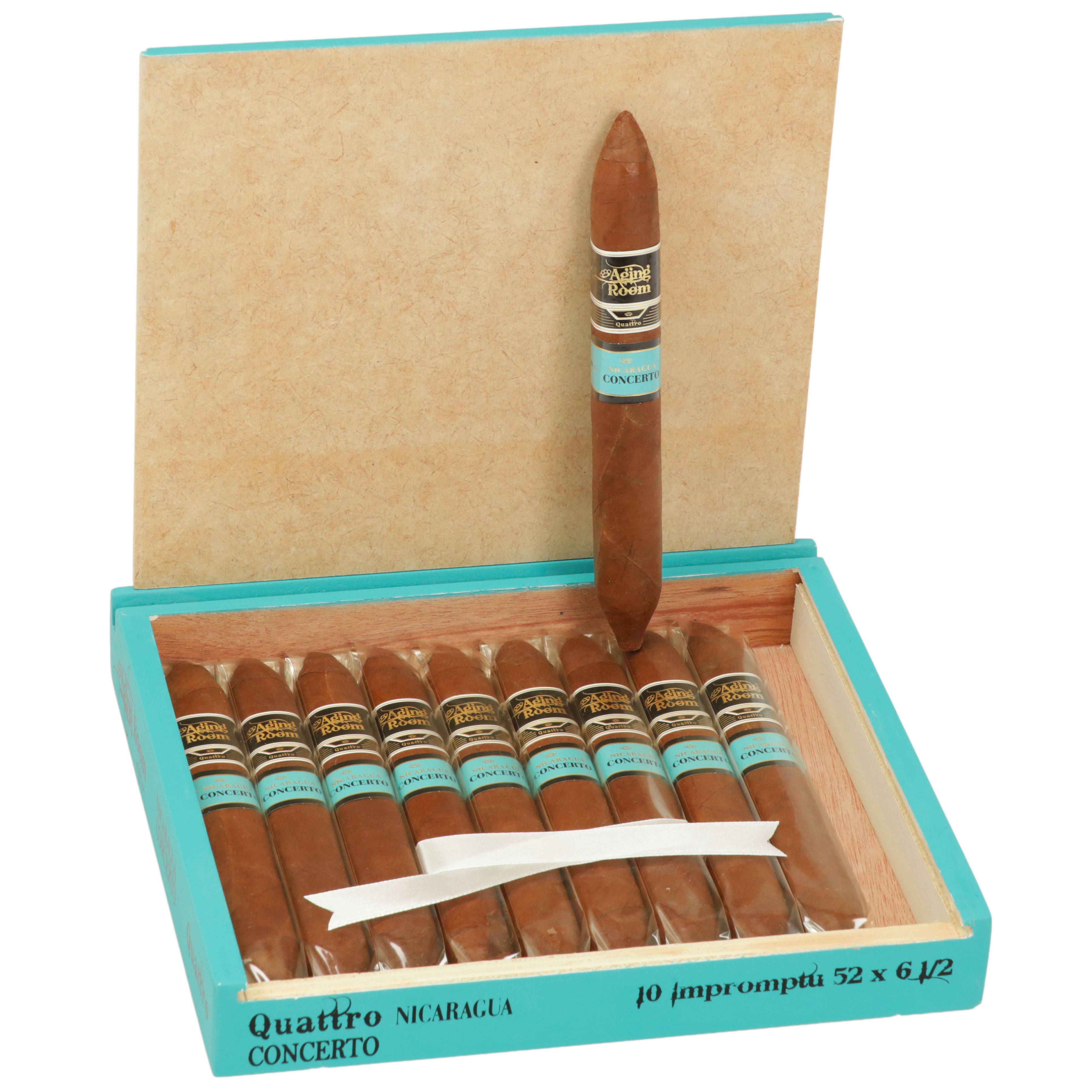 Aging Room Quattro Nicaragua Concerto Impromptu 52 X 6 1/2 — Box Of 10