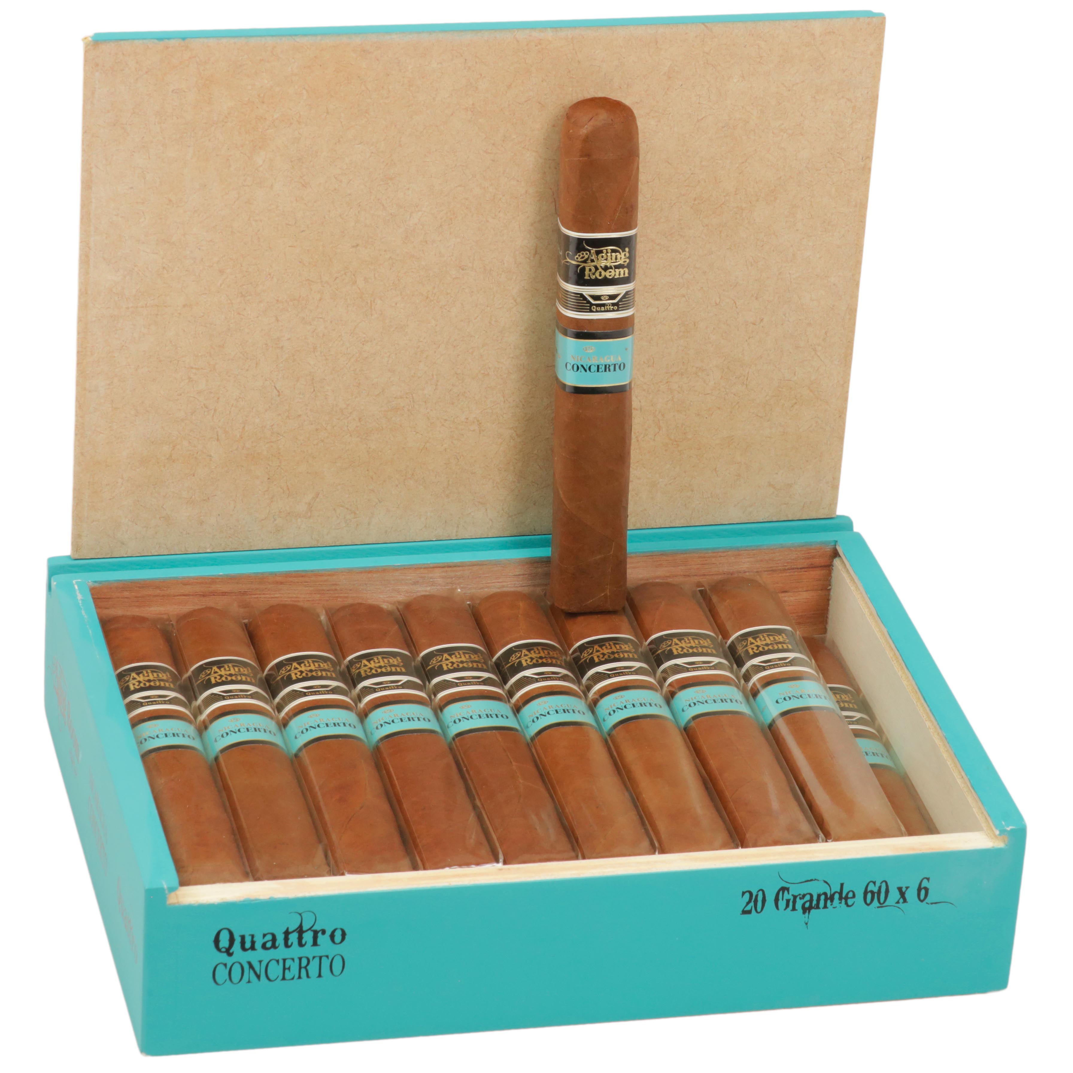 Aging Room Quattro Nicaragua Concerto Grande 60 x 6 — Box Of 20