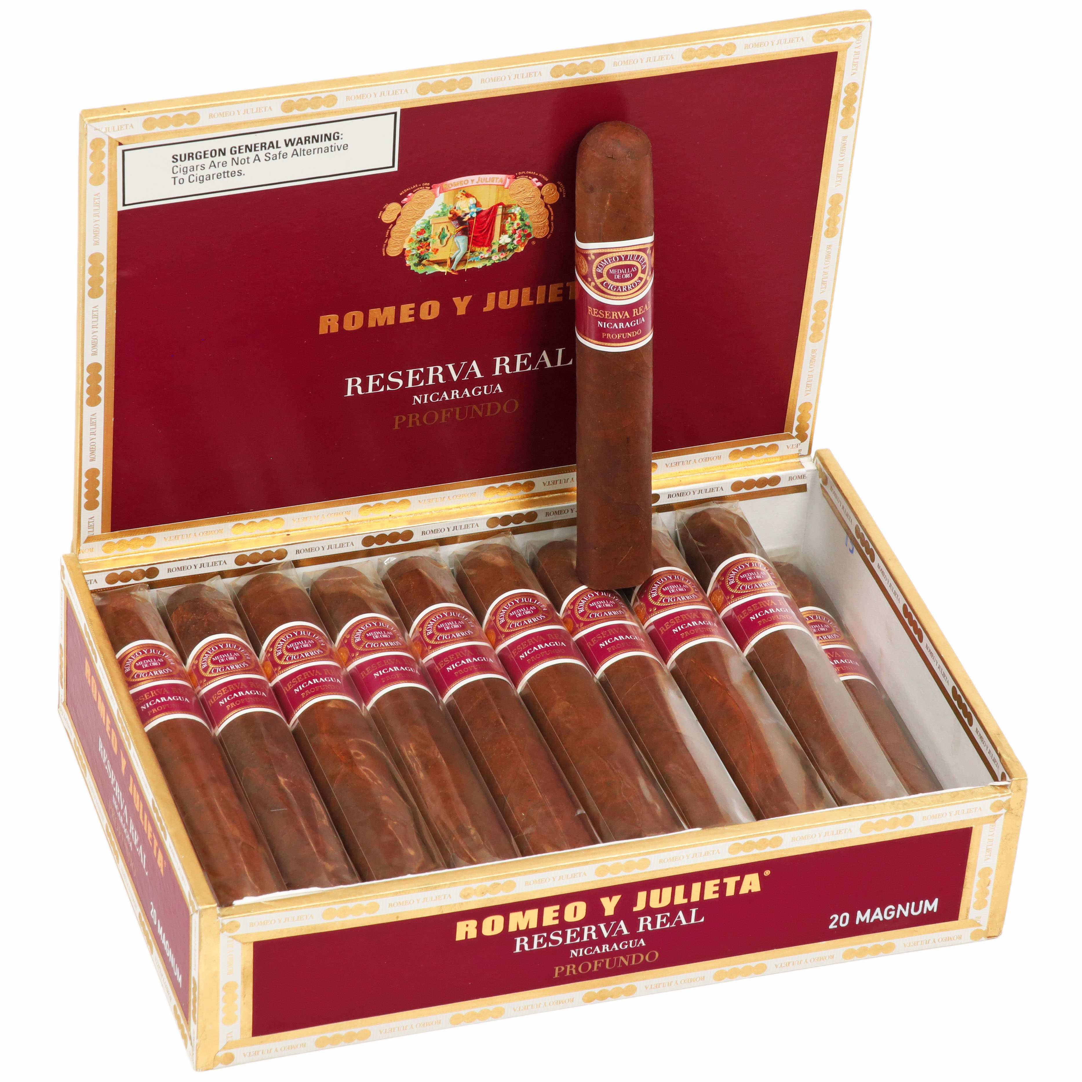 Romeo y Julieta Reserva Real Nicaragua Profundo Magnum 60 x 6 — Box of 20