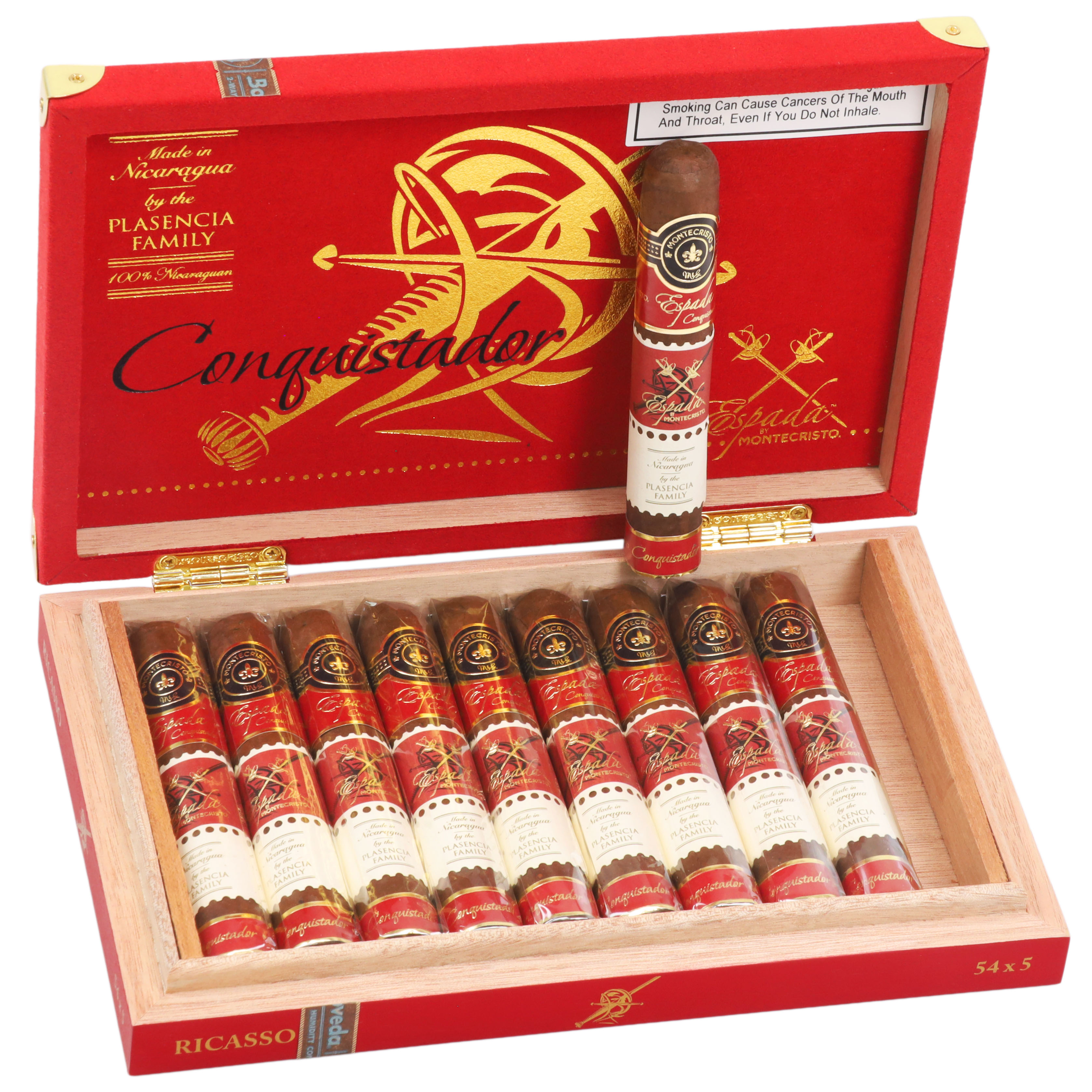 Montecristo Espada Conquistador Ricasso Robusto 54 X 5 54 X 5 — Box of 10
