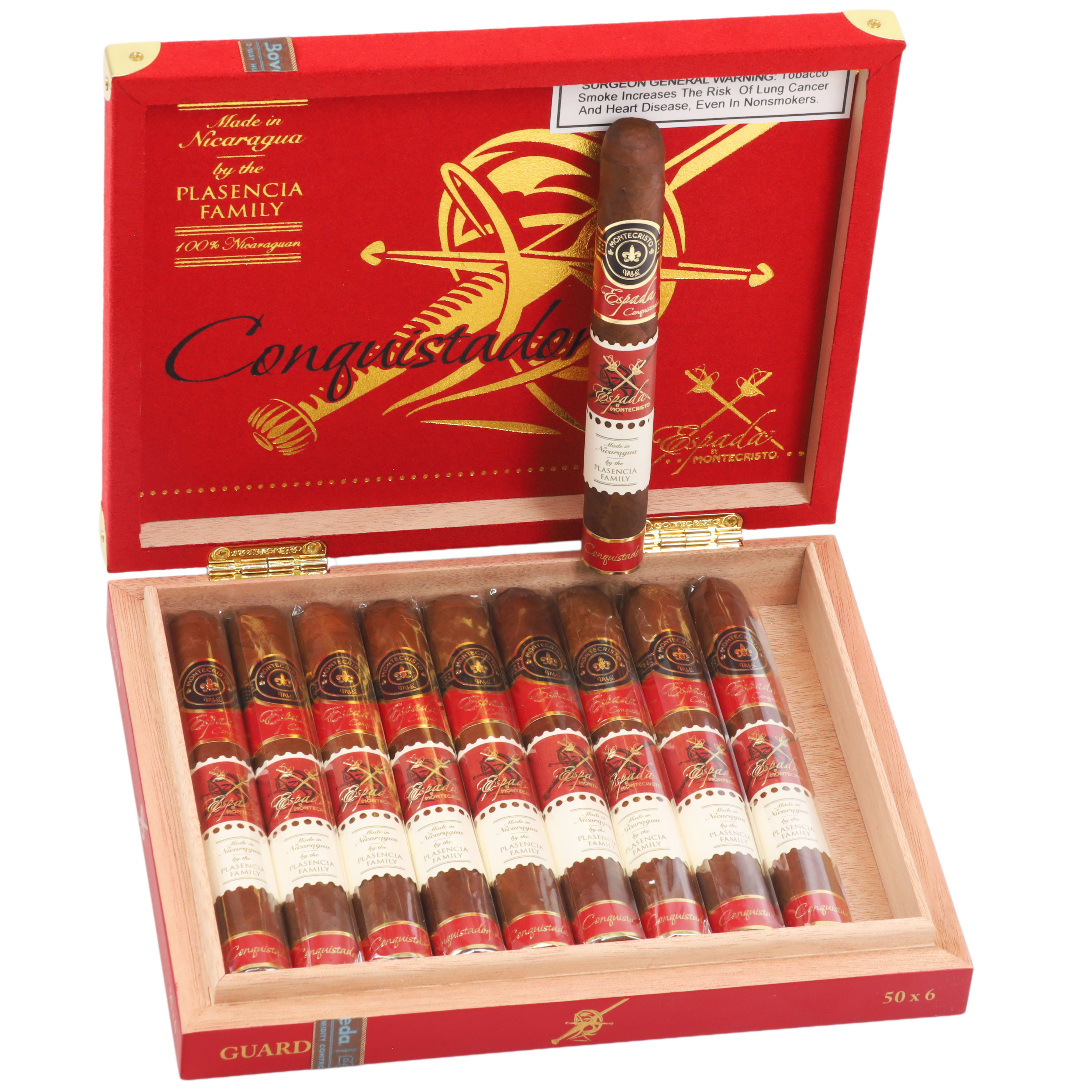 Montecristo Espada Conquistador Guard Toro 50 X 6 50 X 6 — Box of 10