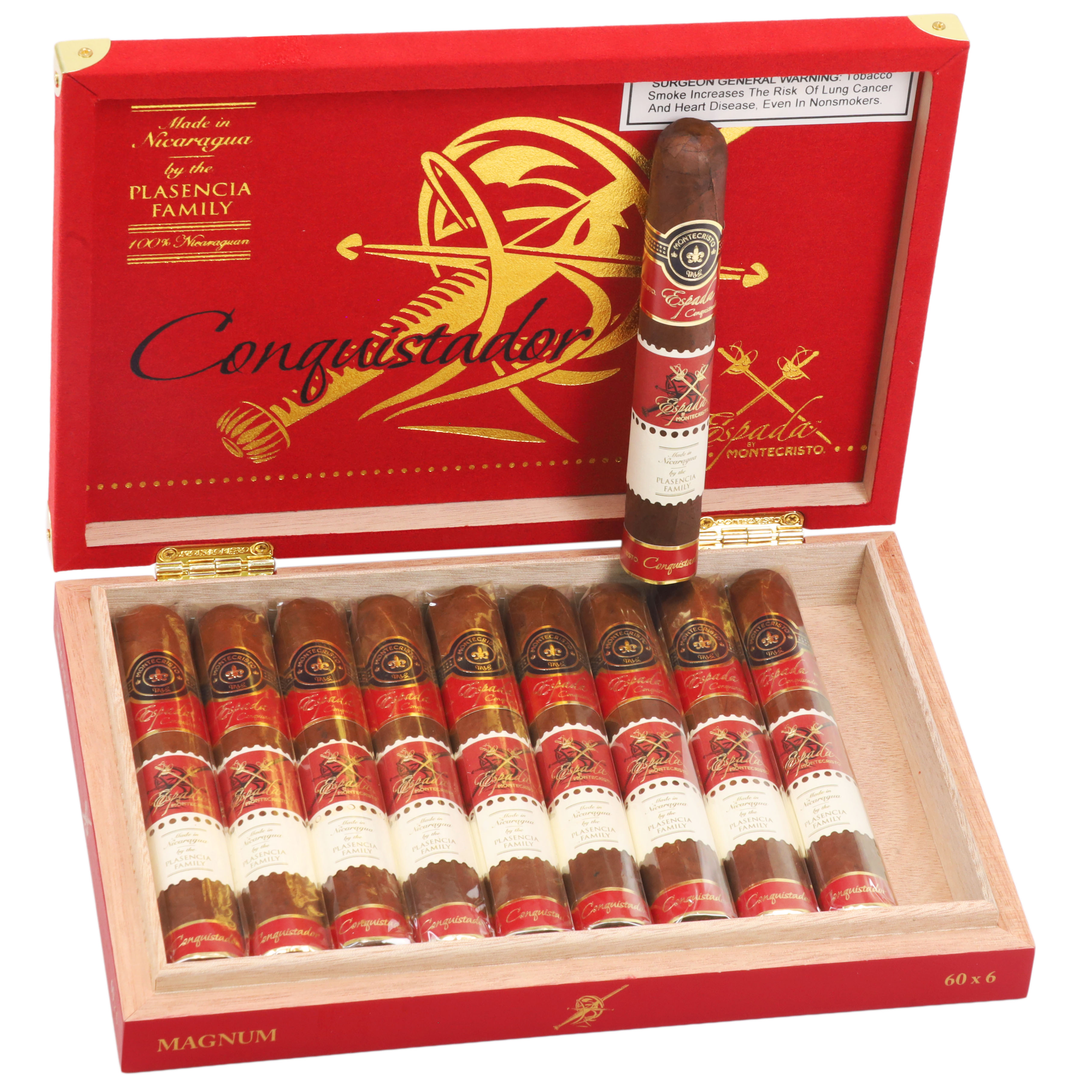 Montecristo Espada Conquistador Magnum Especial 60 X 6 60 x 6 — Box of 10