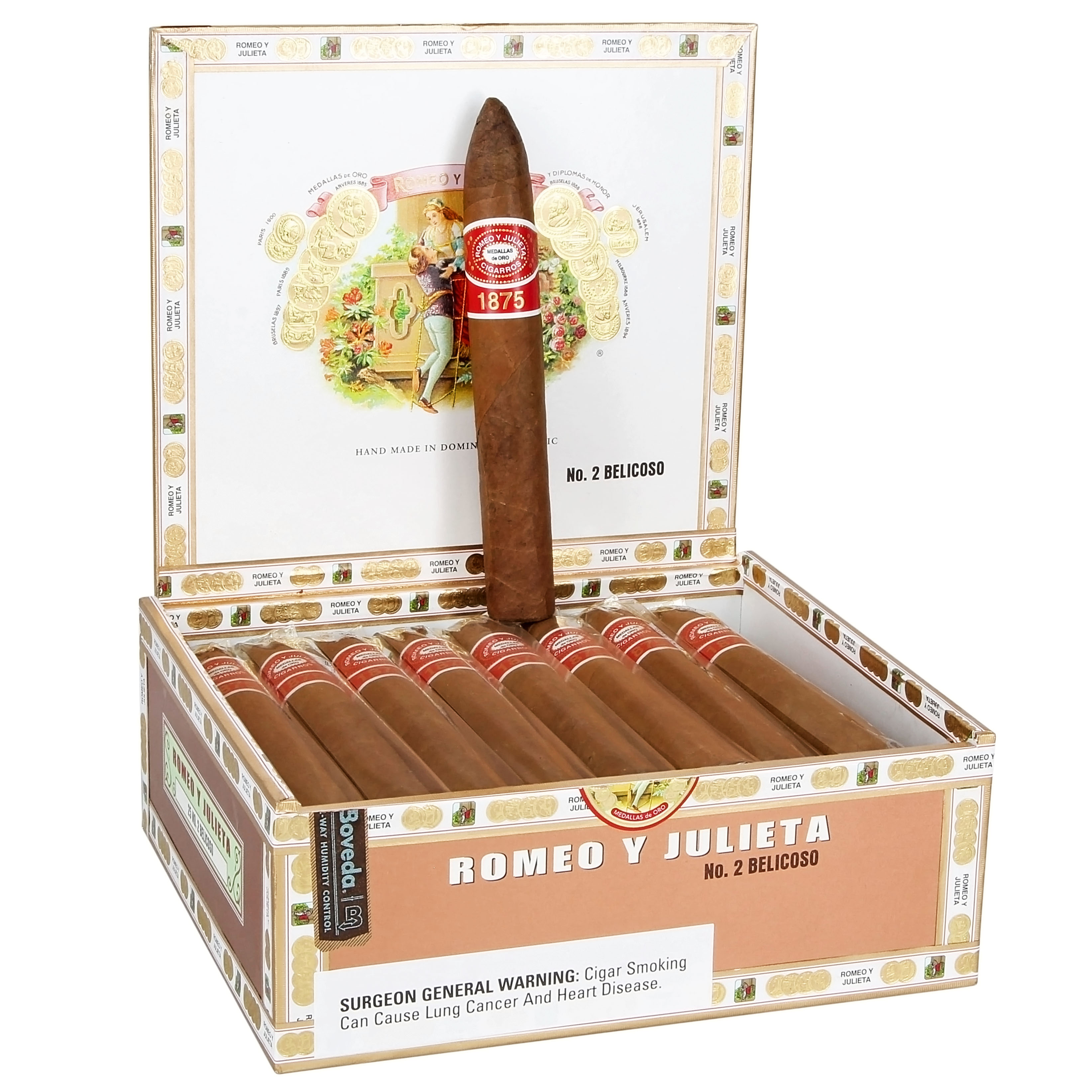 Romeo y Julieta 1875 Belicoso 52 X 6 1/8 — Box Of 25