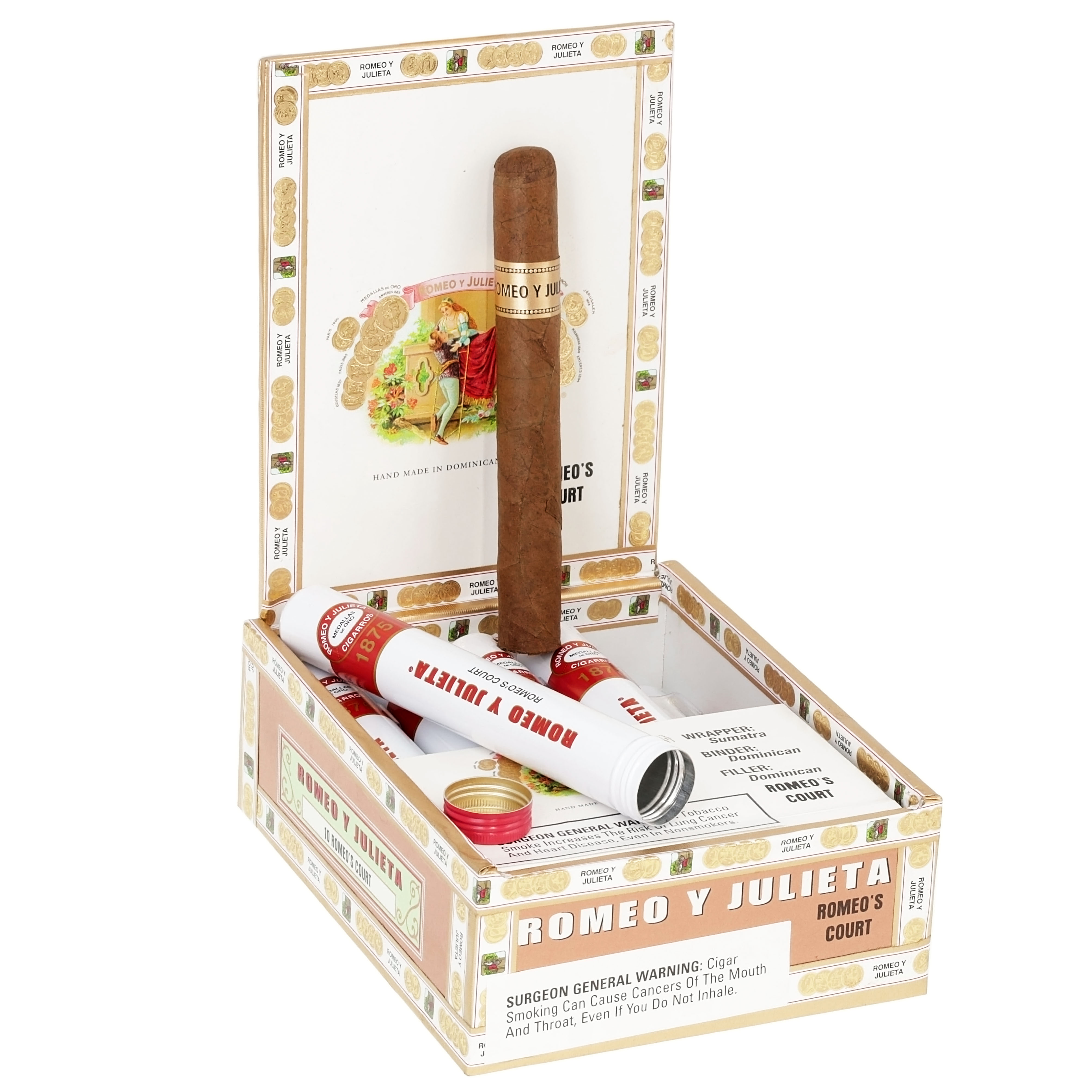 Romeo y Julieta 1875 Romeo'S Court 44 X 5 1/2 — Box Of 10