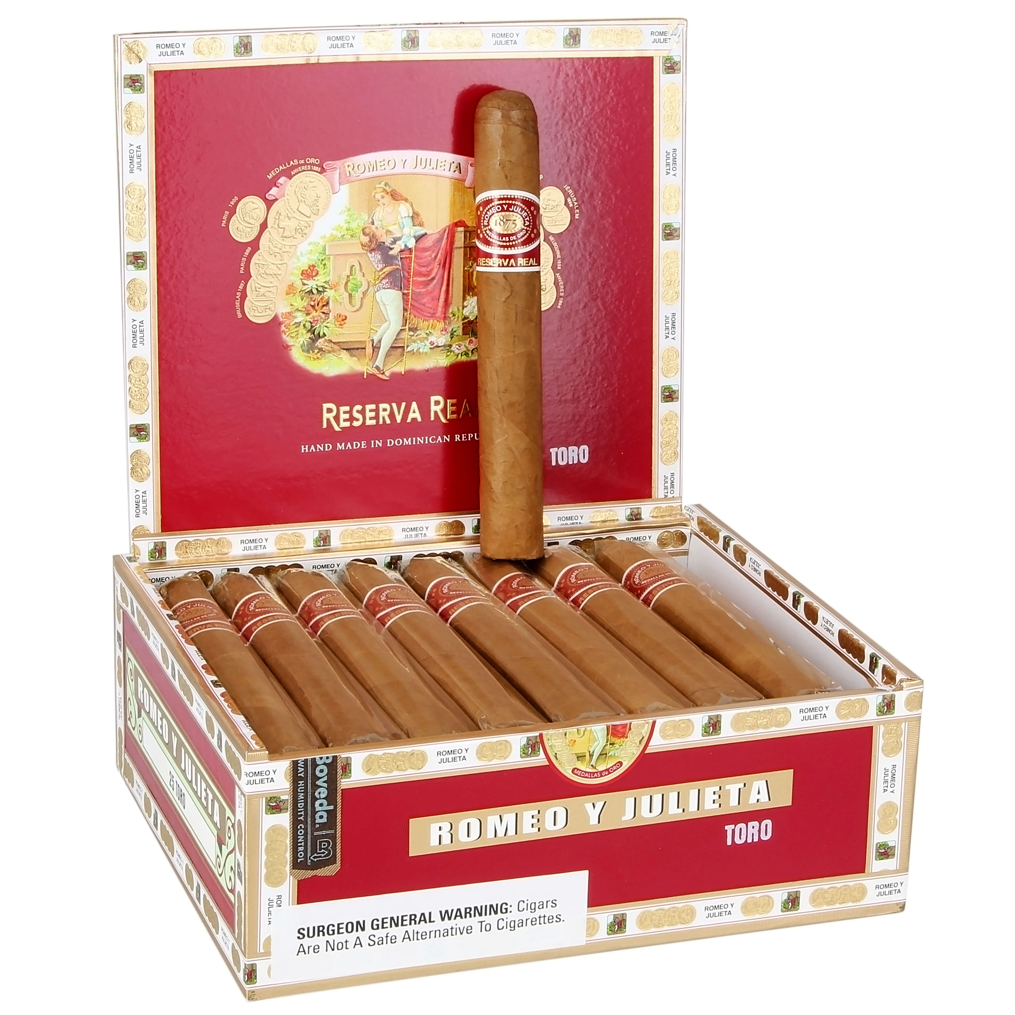 Romeo y Julieta Reserva Real Toro 54 X 6 — Box Of 25