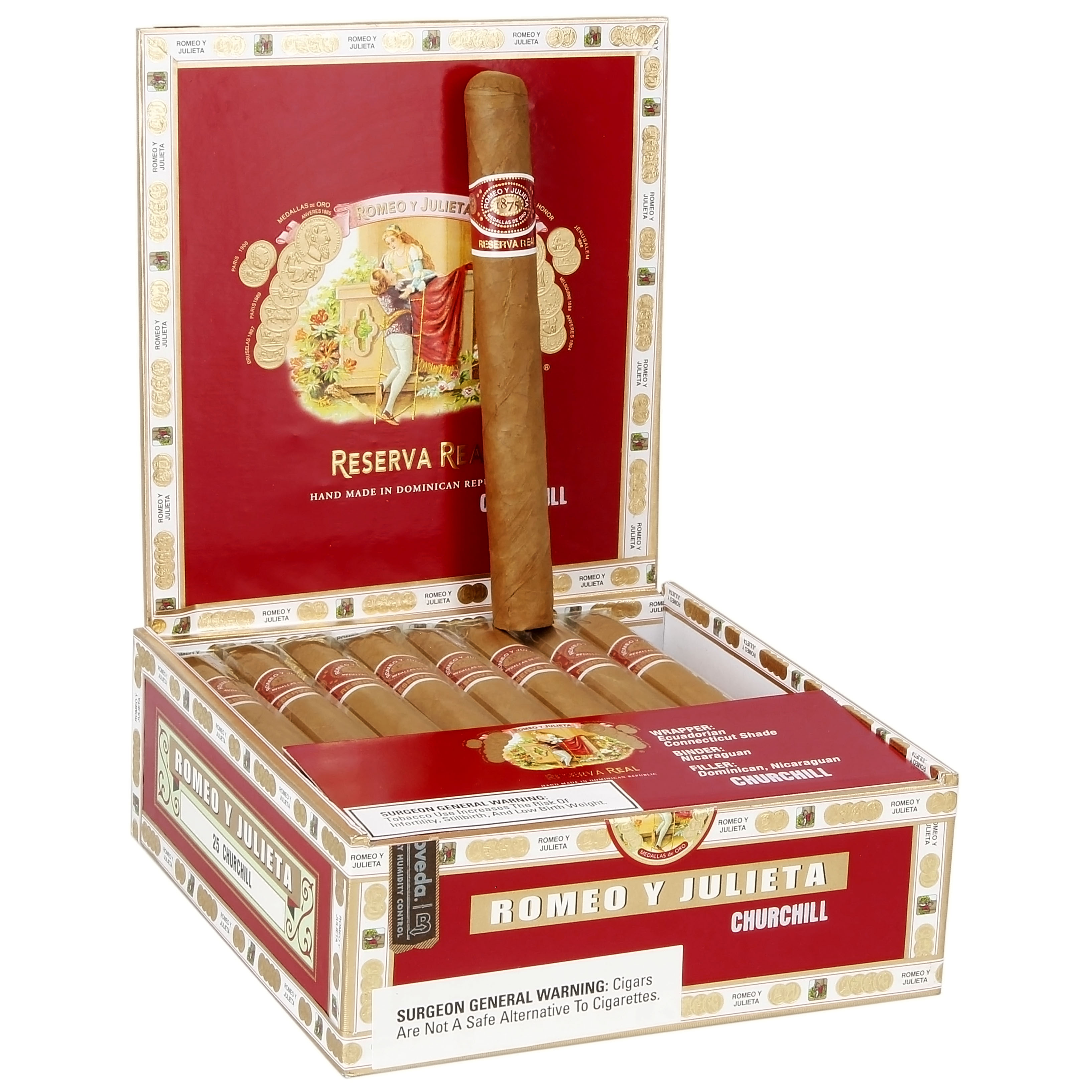 Romeo y Julieta Reserva Real Churchill 50 X 7 — Box Of 25