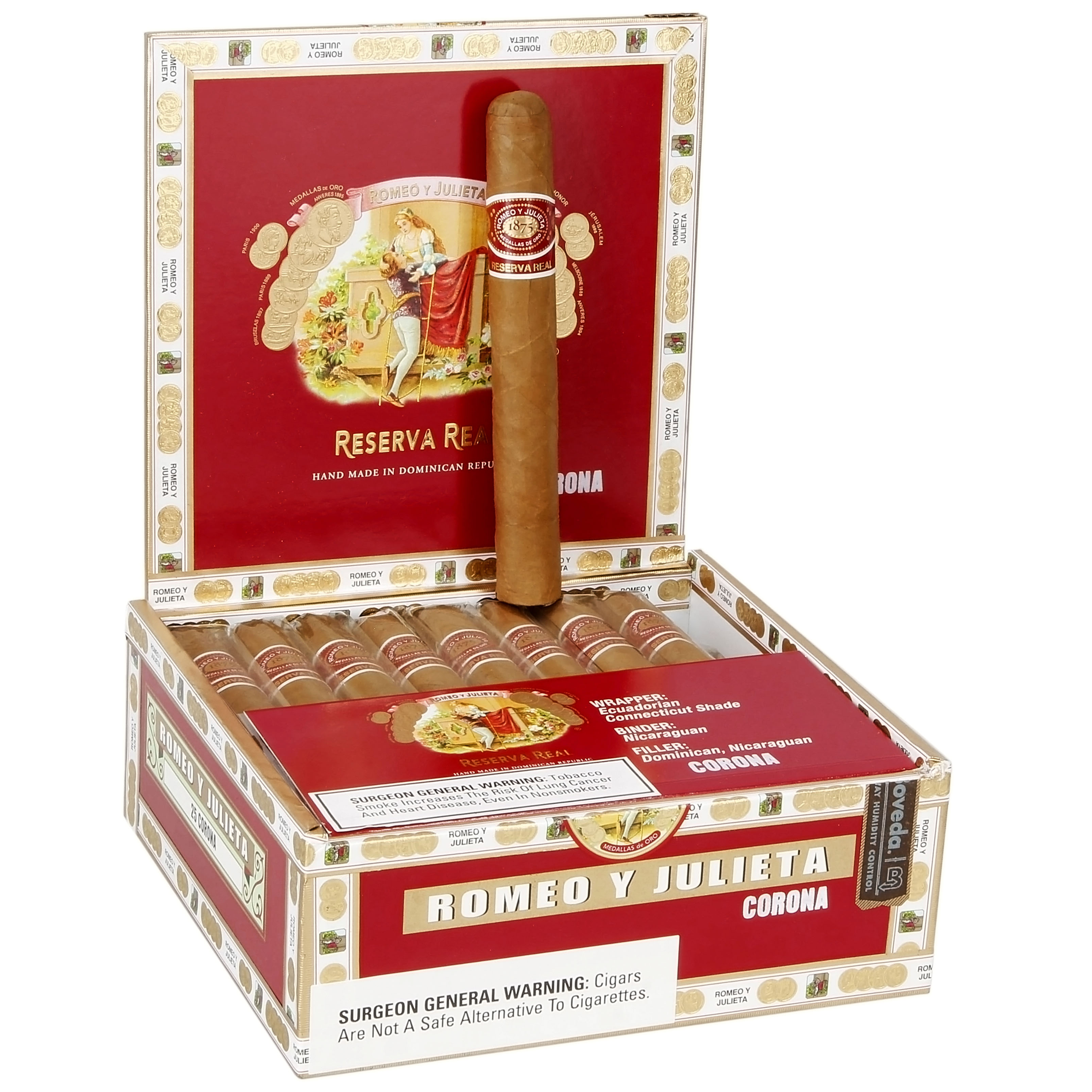 Romeo y Julieta Reserva Real Corona 44 X 5 1/2 — Box Of 25
