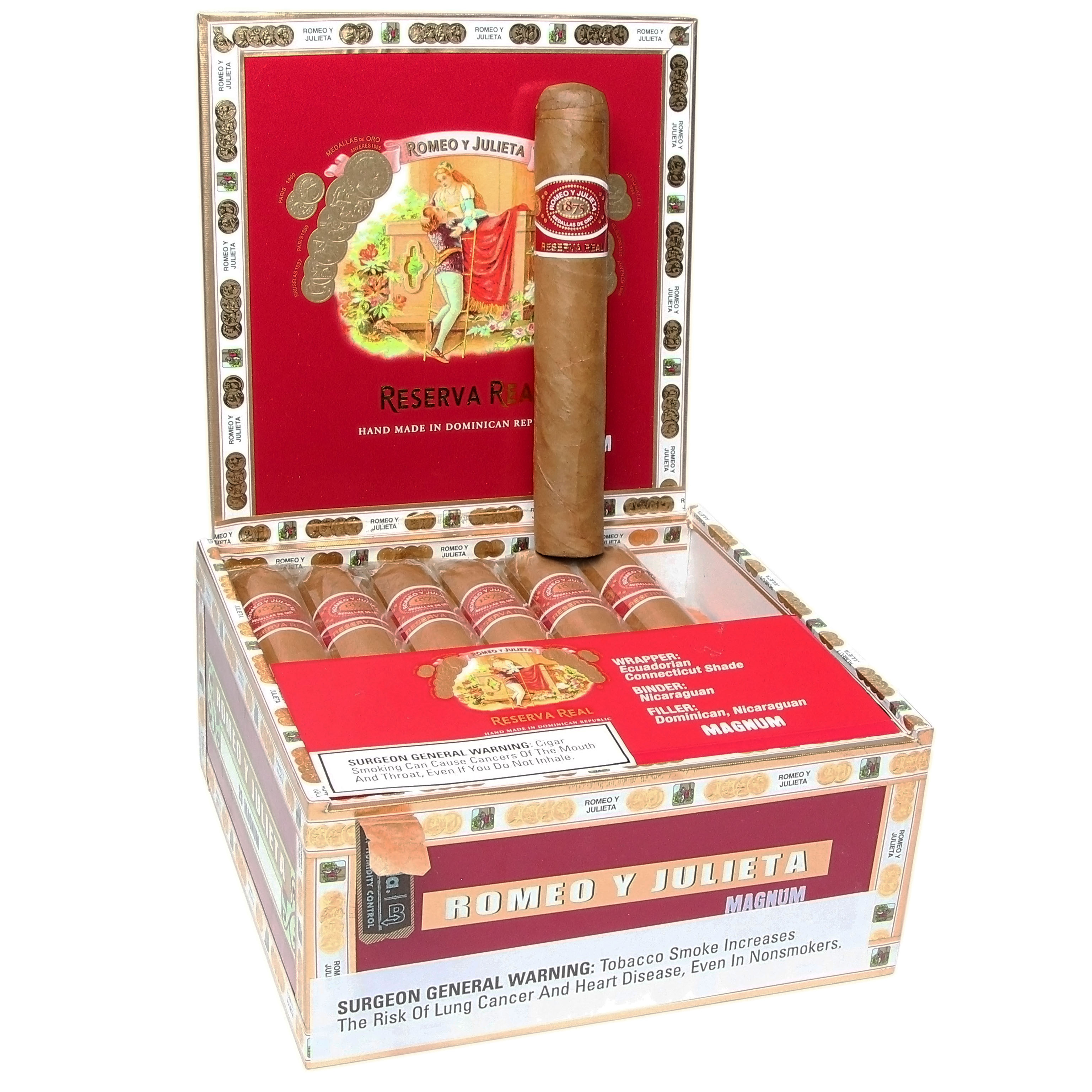 Romeo y Julieta Reserva Real Magnum 60 x 6 — Box Of 20
