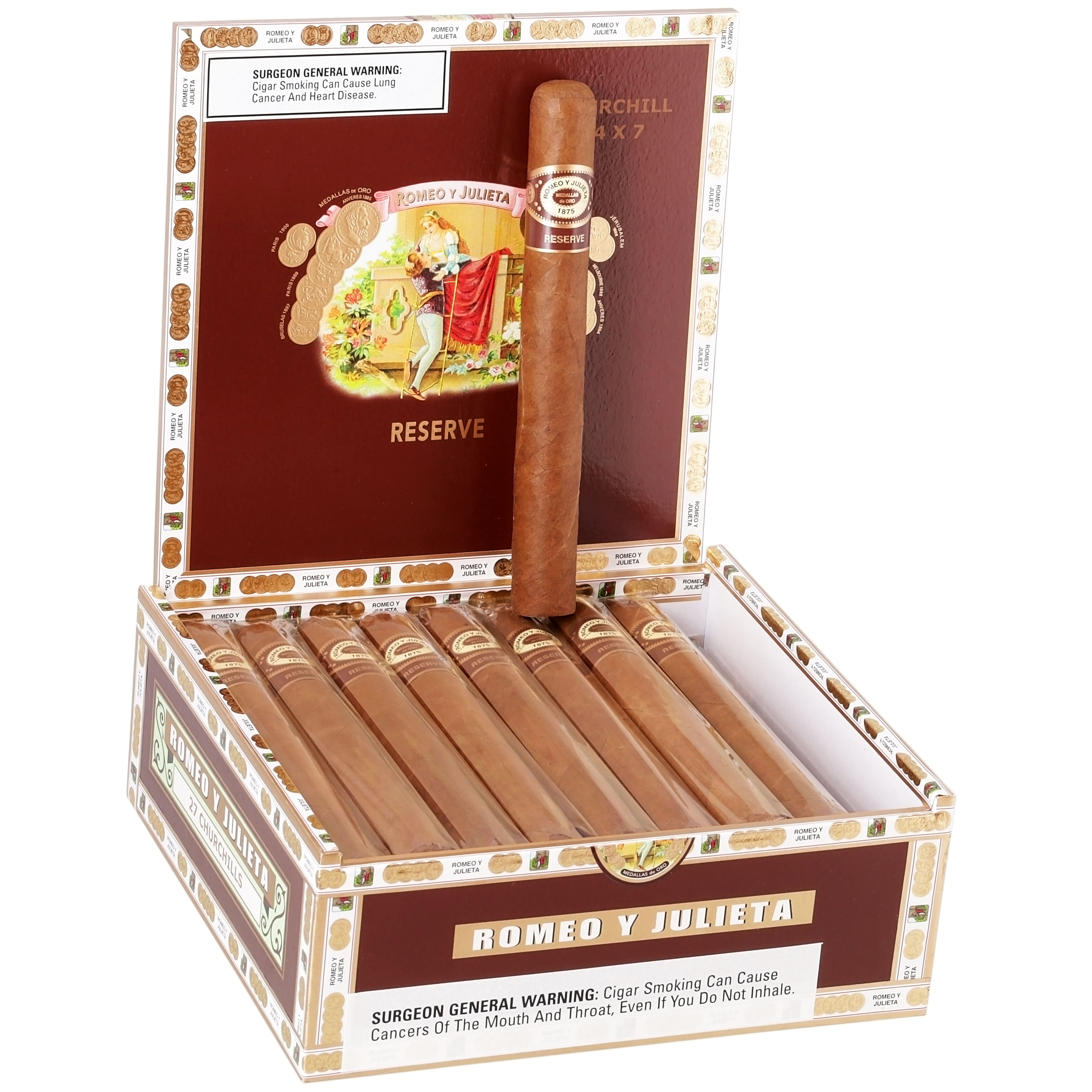 Romeo y Julieta Reserve Churchill 54 X 7 — Box Of 27