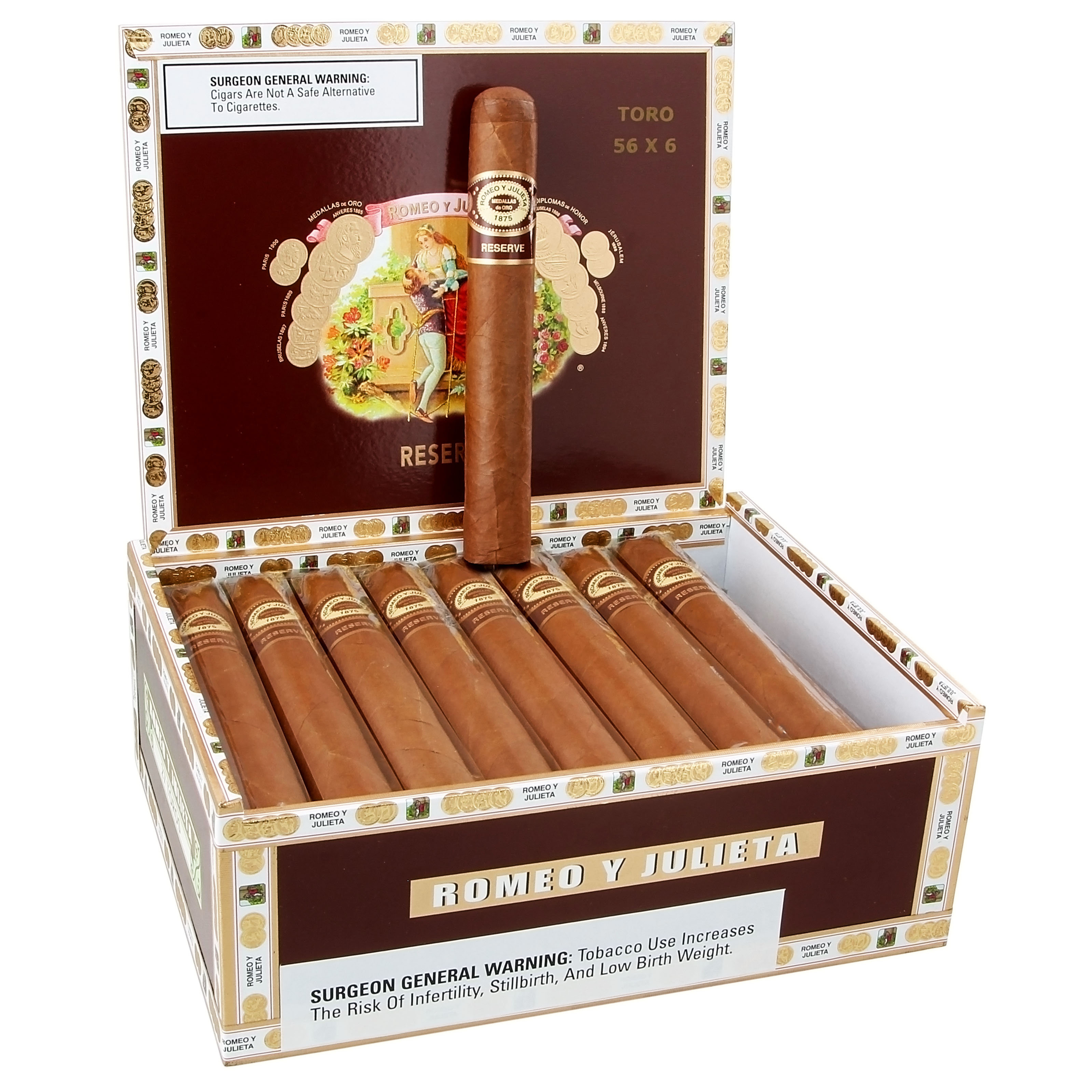 Romeo y Julieta Reserve Toro 56 X 6 — Box Of 27